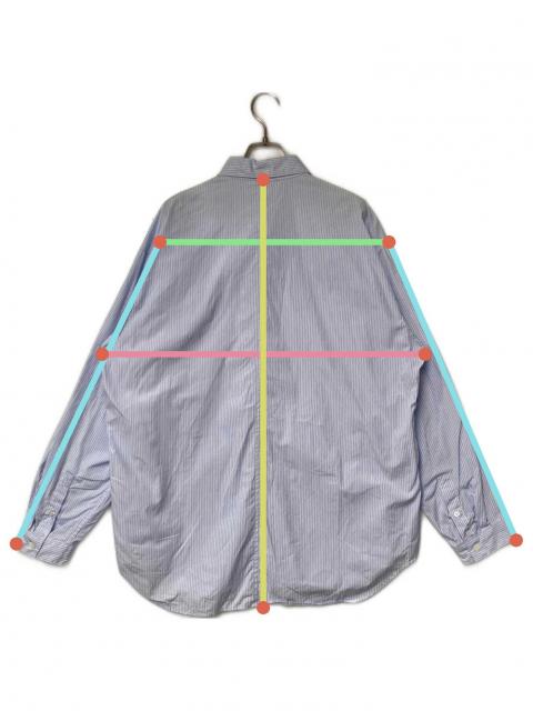 中古・古着通販】ATON (エイトン) GIZA BROAD WASHED SHIRT ブルー