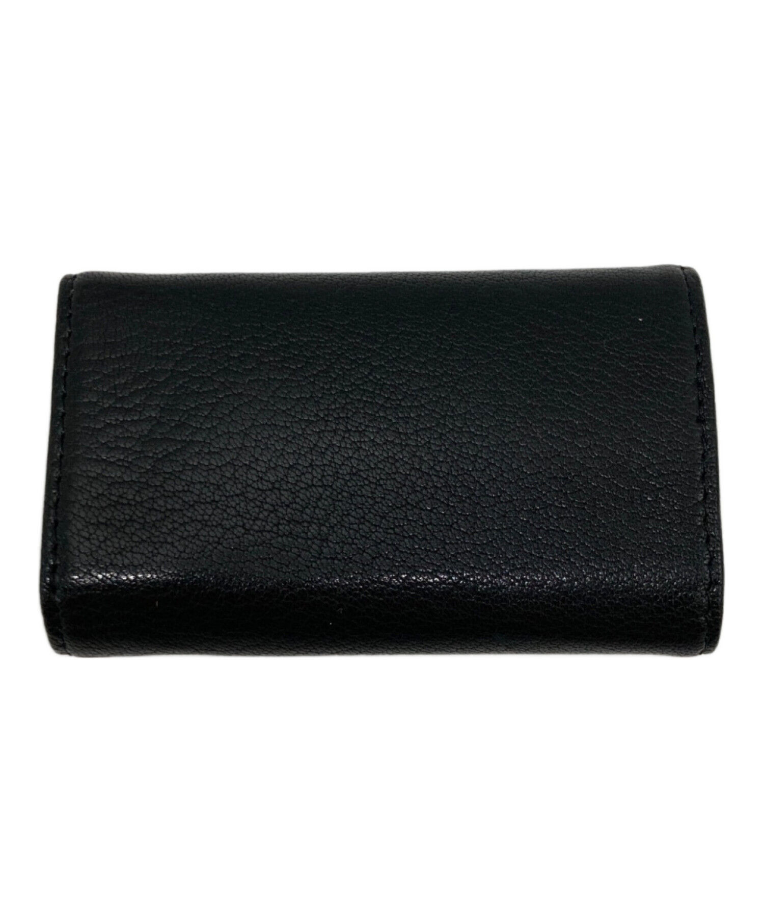 中古・古着通販】DIESEL (ディーゼル) ロゴ レザーキーケース ブラック