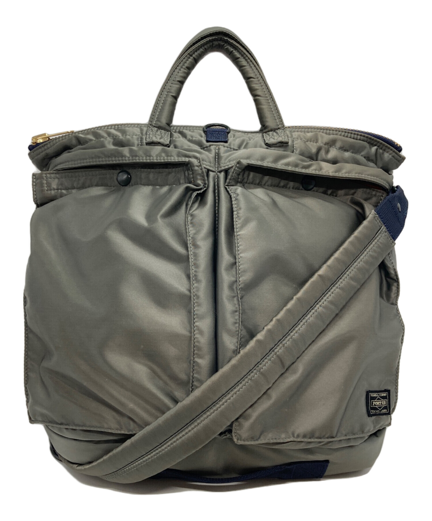 中古・古着通販】PORTER (ポーター) 2WAY HELMET BAG シルバーグレー