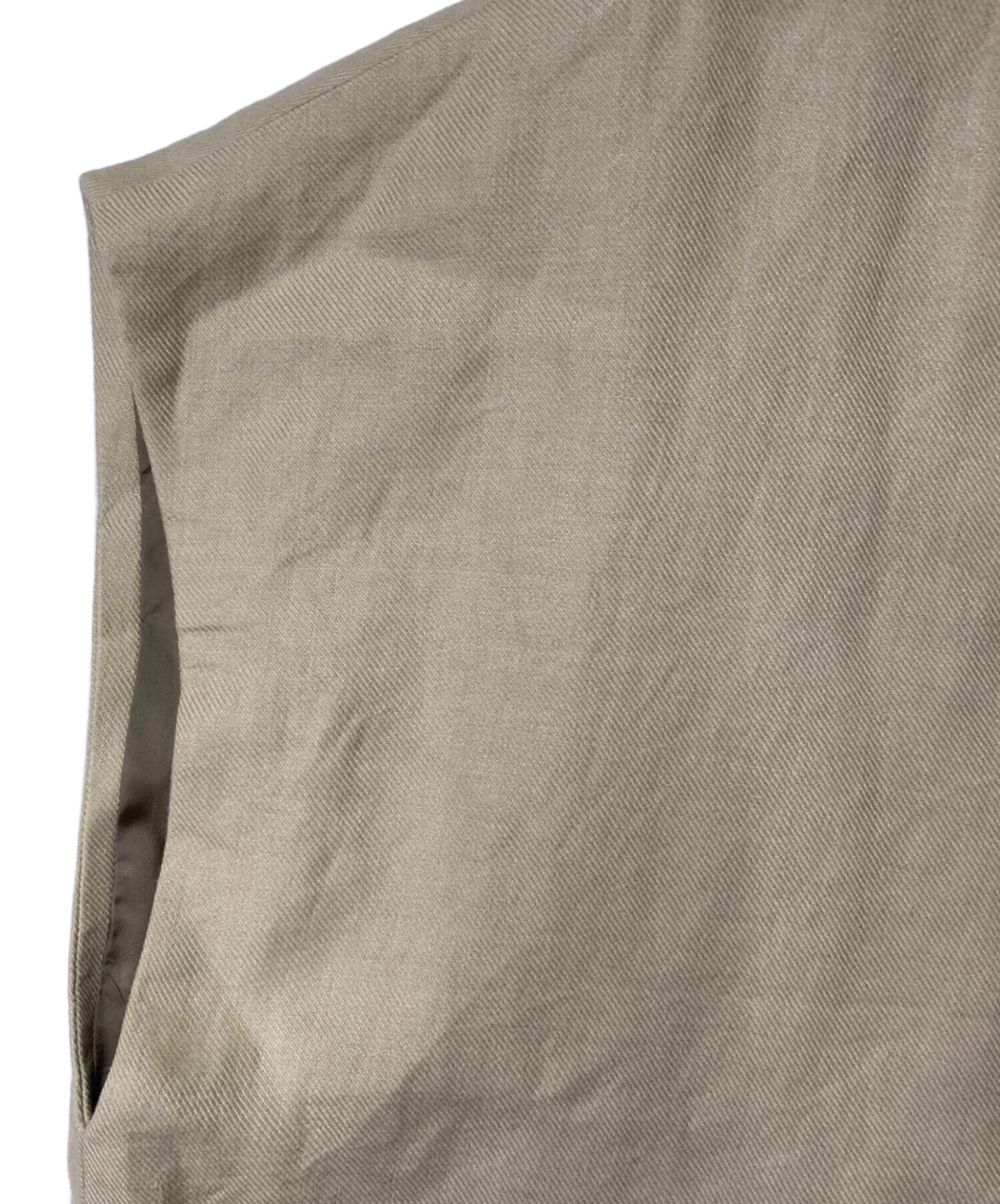 中古・古着通販】HAVERSACK (ハバーサック) リネンベスト ベージュ 
