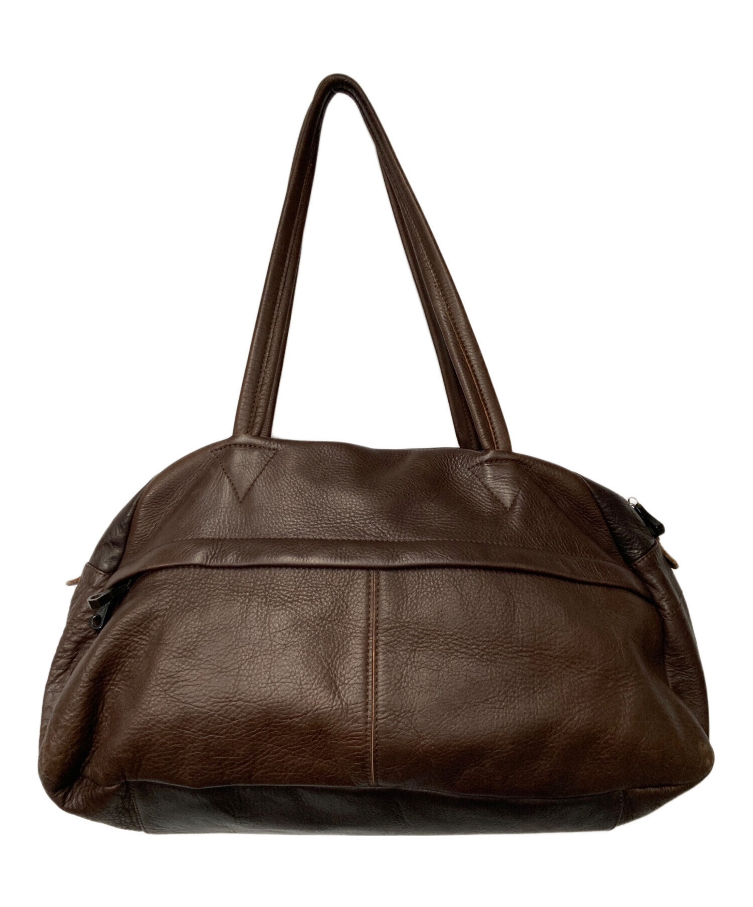 【美品】Mr.OLIVE ブラウン ボストンバッグ 撥水 ウォータープルーフ ミスターオリーブ レザー ボストンバッグ ブラウン 撥水レザー