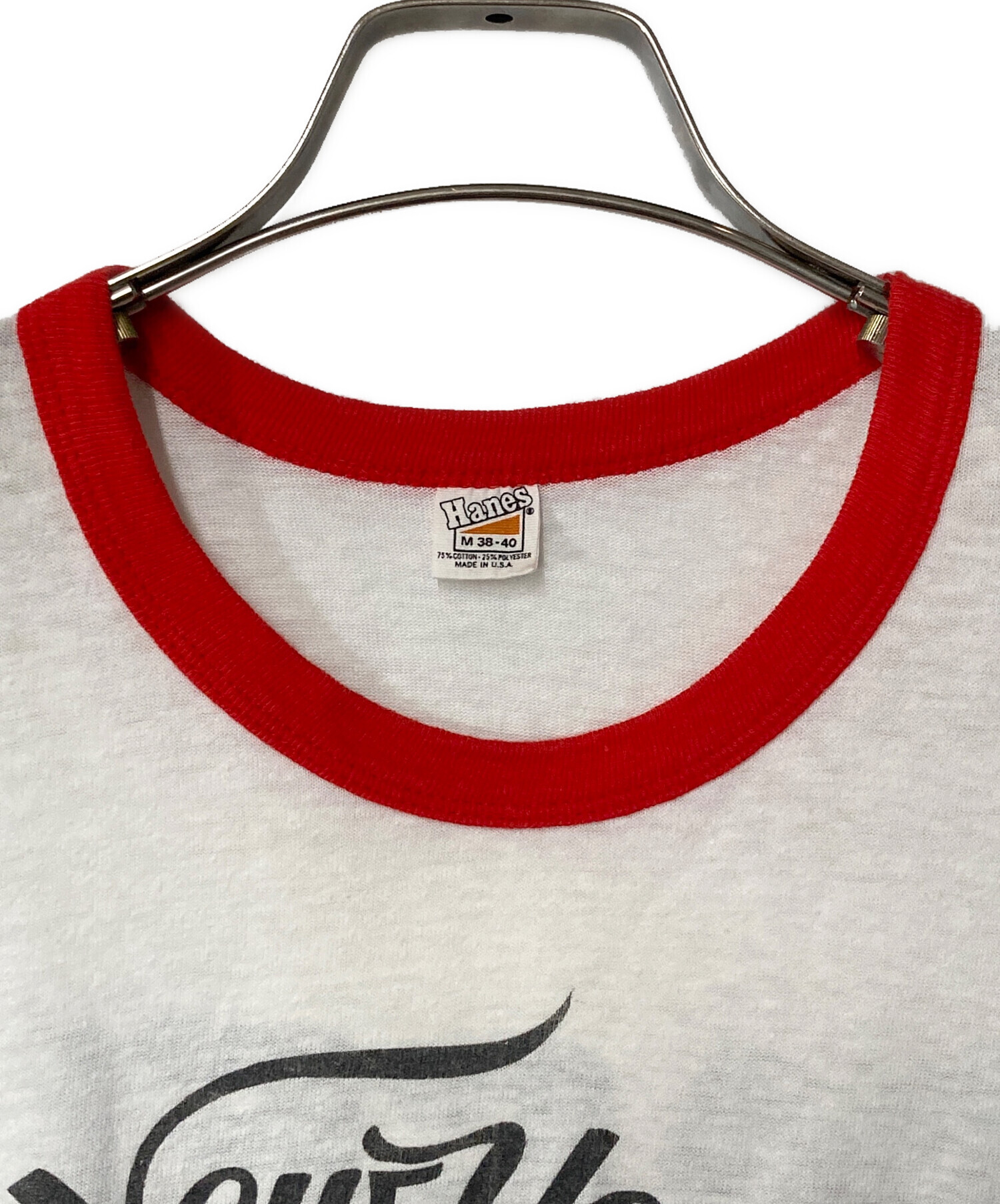 中古・古着通販】Hanes (ヘインズ) 70's 三角タグリンガーTシャツ