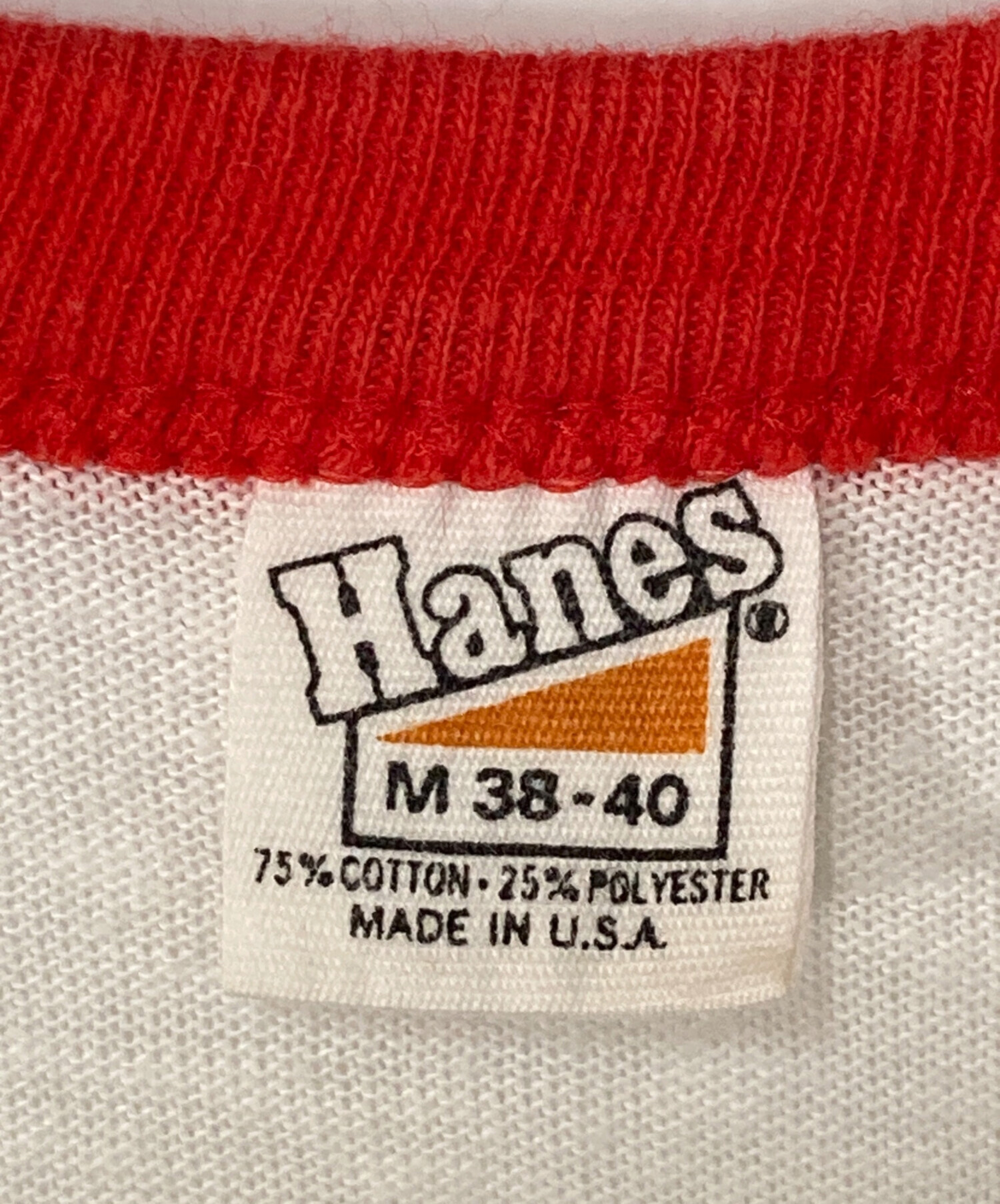 中古・古着通販】Hanes (ヘインズ) 70's 三角タグリンガーTシャツ