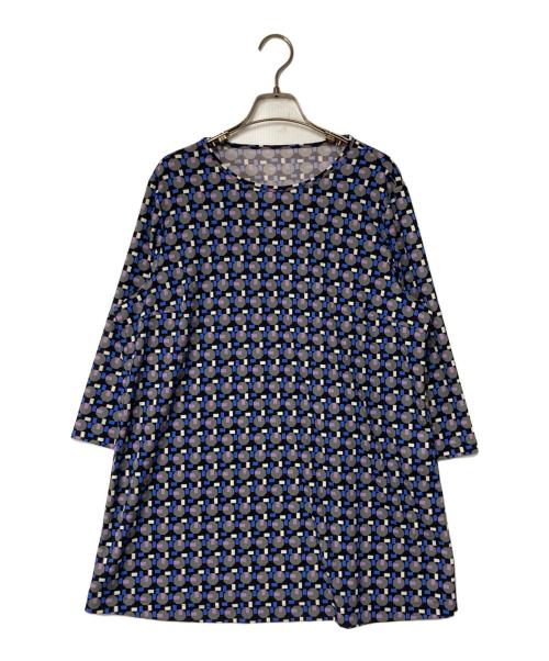 中古・古着通販】Leilian (レリアン) ジオメトリック柄7分袖チュニック