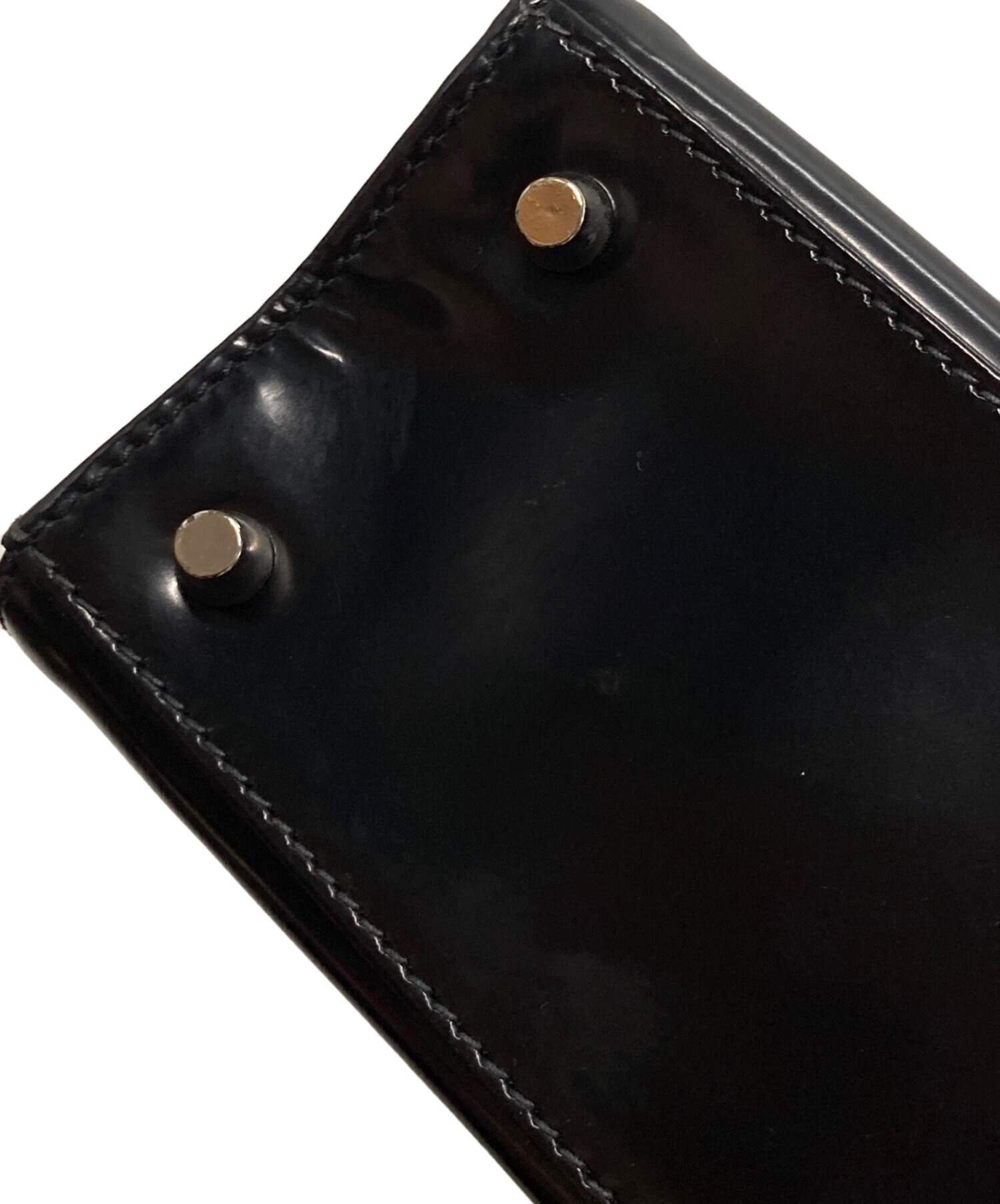中古・古着通販】PRADA (プラダ) エンボスロゴ パテントレザー