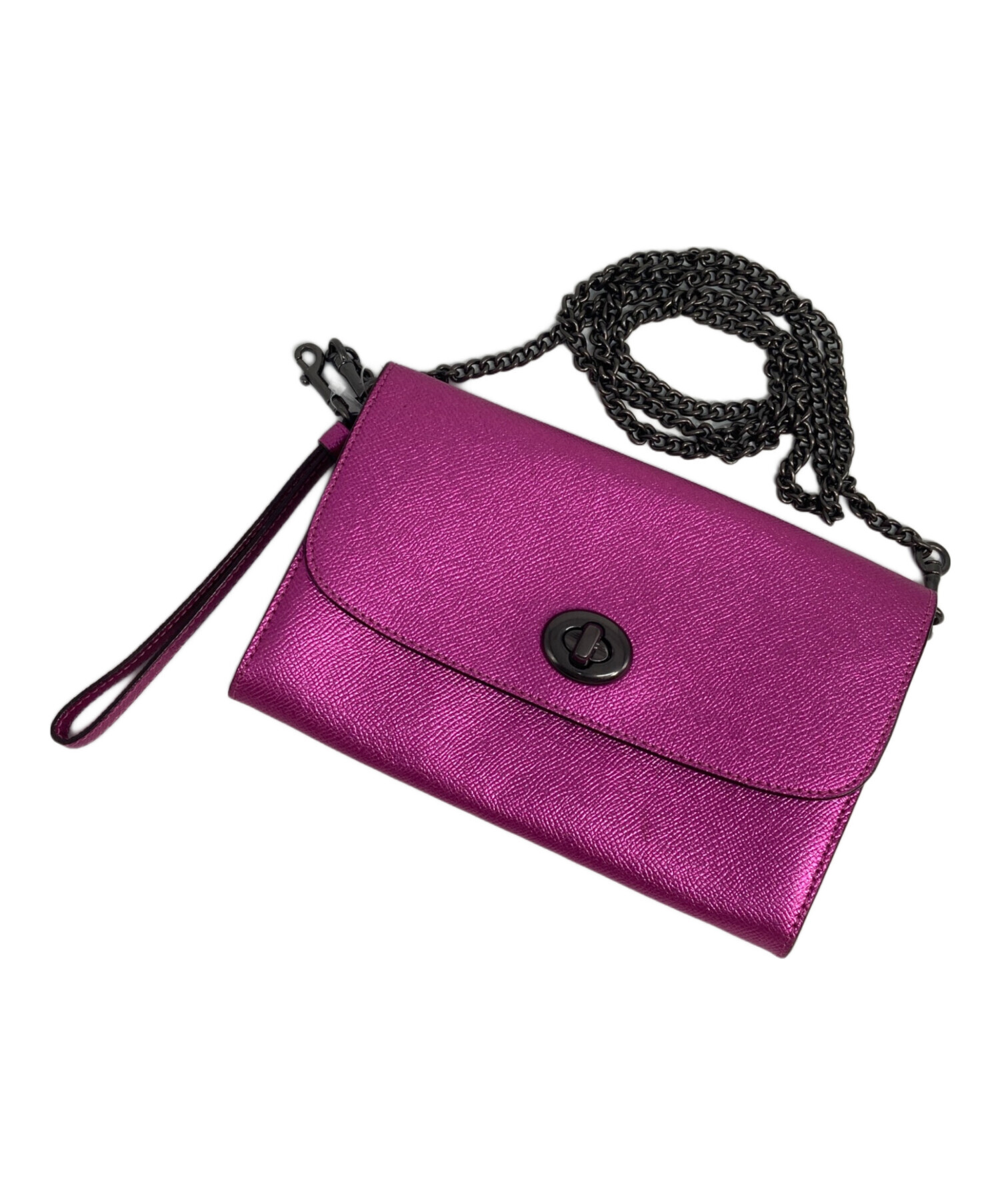 中古・古着通販】COACH (コーチ) ターンロックチェーンショルダー