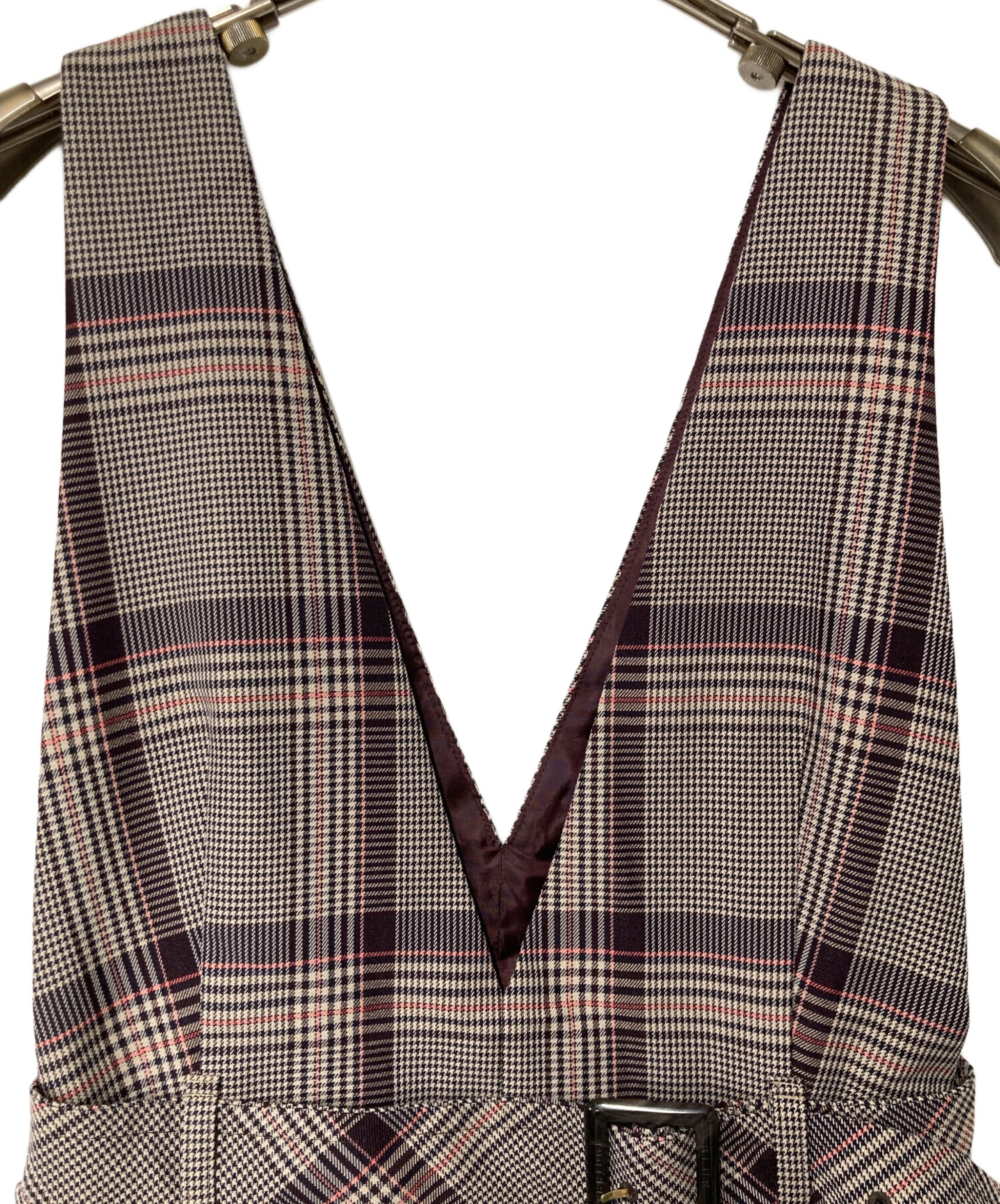 美品✨ブルーレーベルクレストブリッジ　ジャンパースカート　チェック柄　ダブル38 中古・古着通販】BLUE LABEL CRESTBRIDGE (ブルーレーベルクレスト