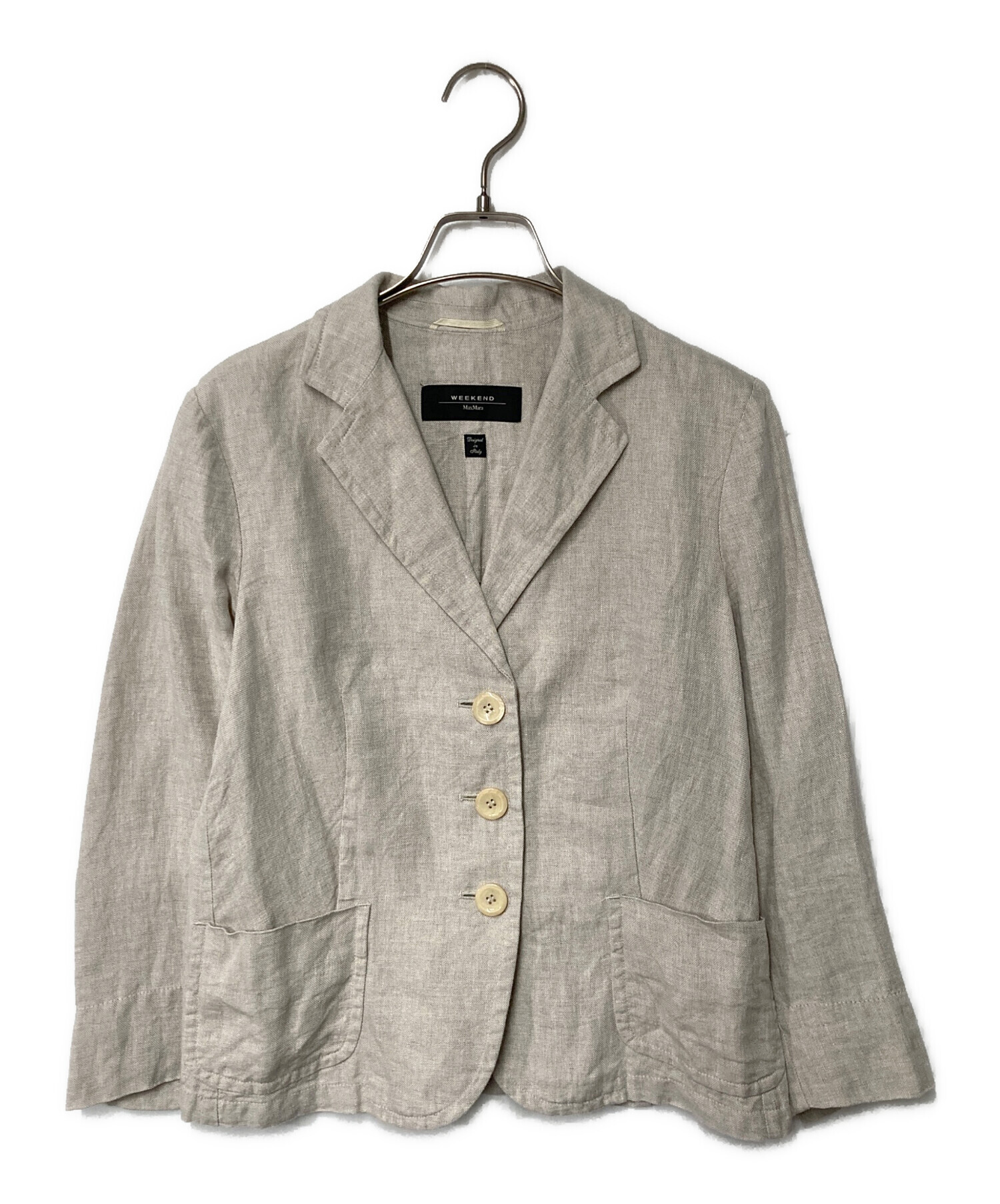 gdragonluv マックスマーラ リネンテーラードジャケット 中古・古着通販】WEEKEND Max Mara (ウィークエンド マックスマーラ