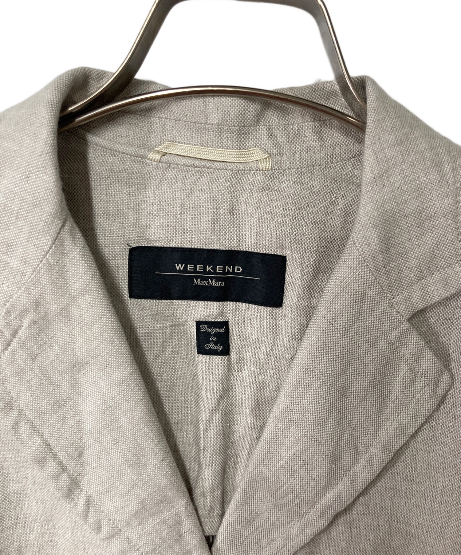 マックスマーラ WEEKEND テーラードジャケット 40 リネン混 中古・古着通販】WEEKEND Max Mara (ウィークエンド マックスマーラ