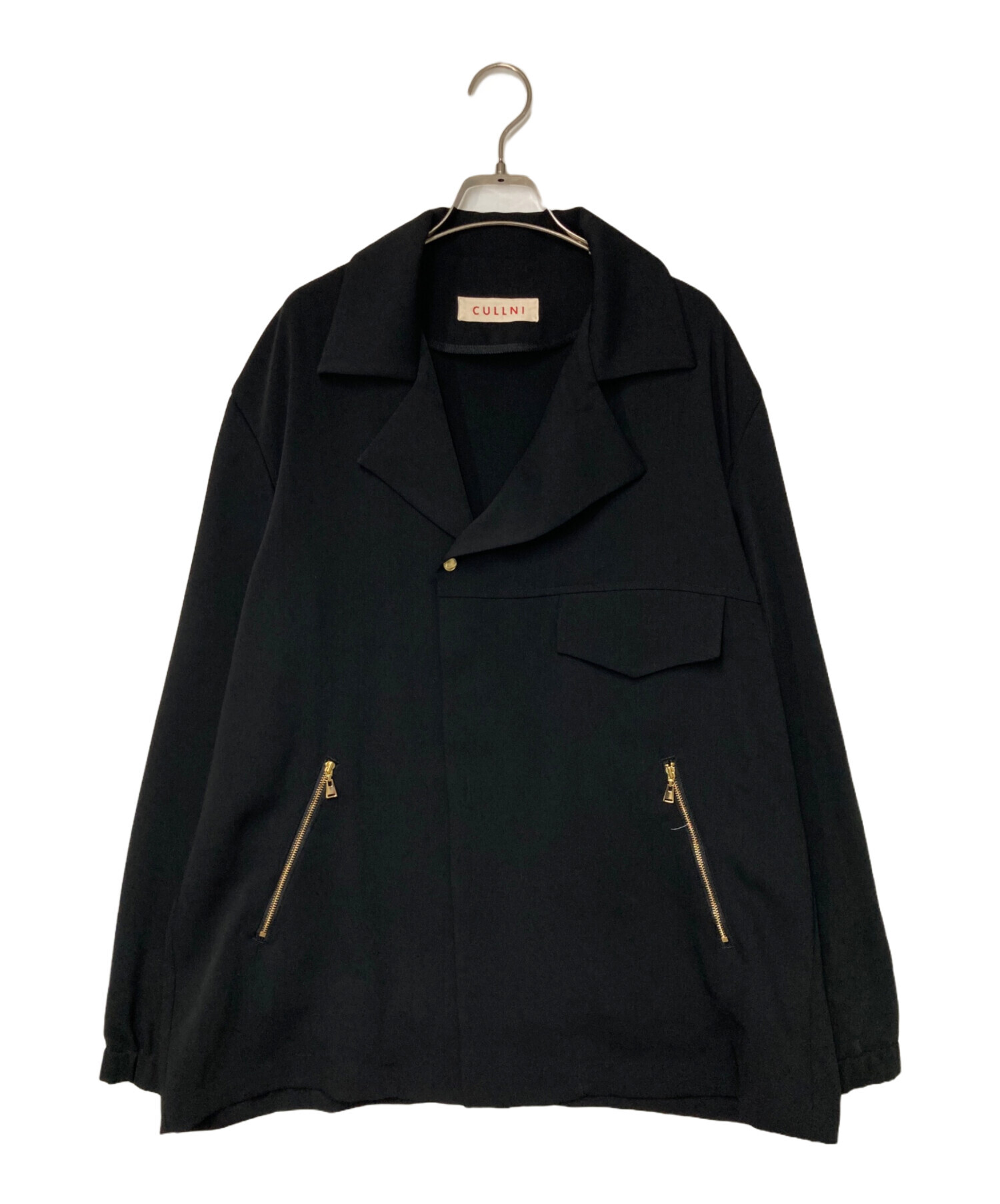 中古・古着通販】CULLNI (クルニ) ダブルクロジャケット ブラック