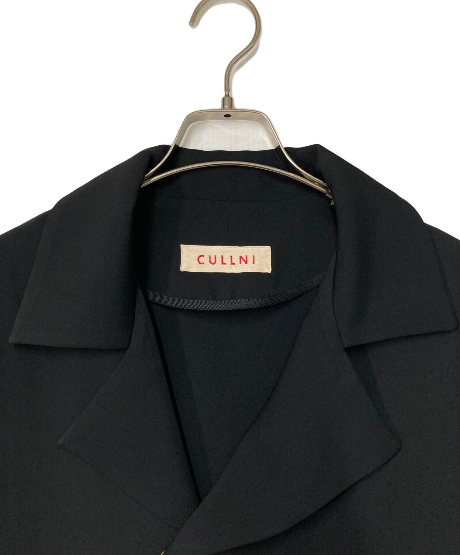 中古・古着通販】CULLNI (クルニ) ダブルクロジャケット ブラック 