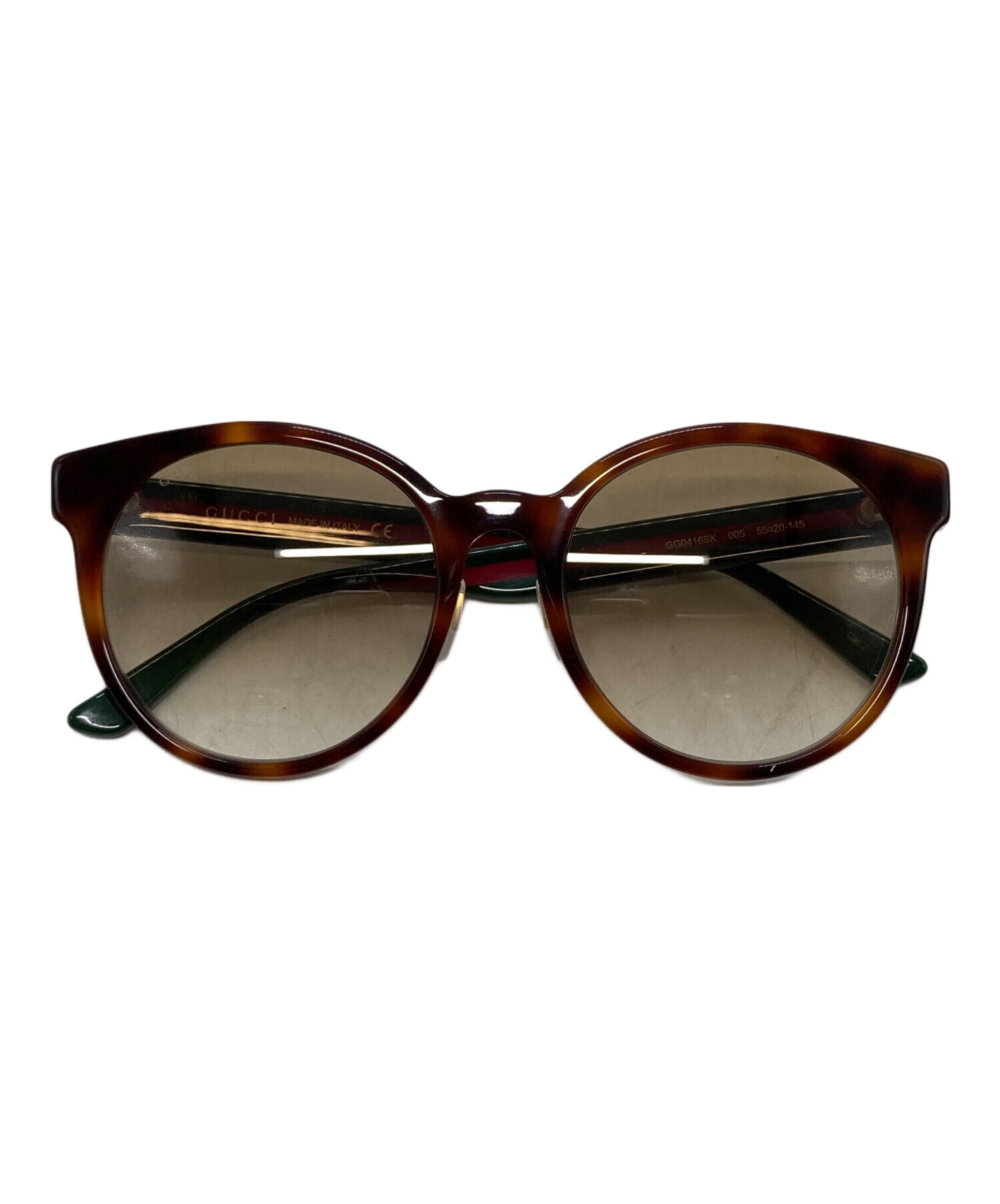 中古・古着通販】GUCCI (グッチ) サングラス グリーン×レッド サイズ 