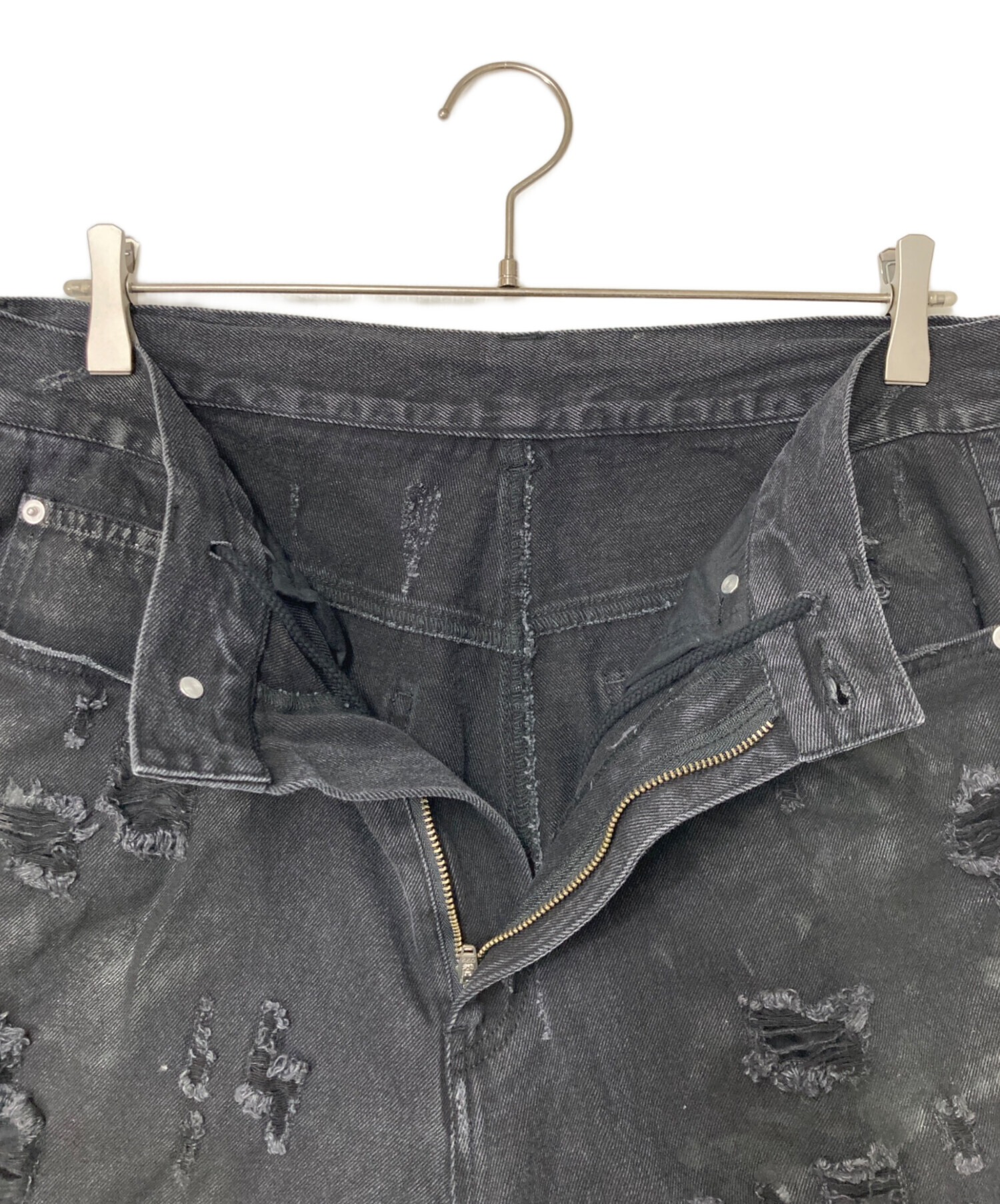 中古・古着通販】FR(13)NDS (フレンズ) ダメージハーフデニムパンツ 