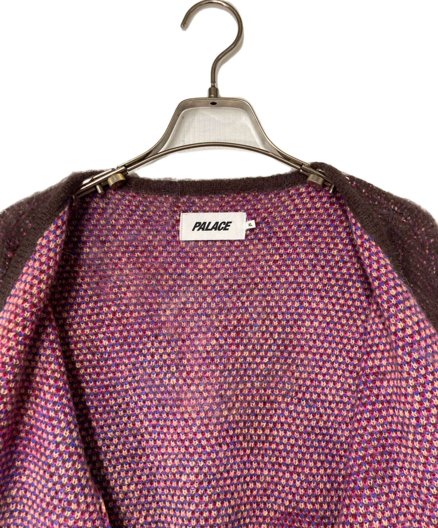 中古・古着通販】PALACE (パレス) HAIRY FLOWER KNIT ブラウン×レッド
