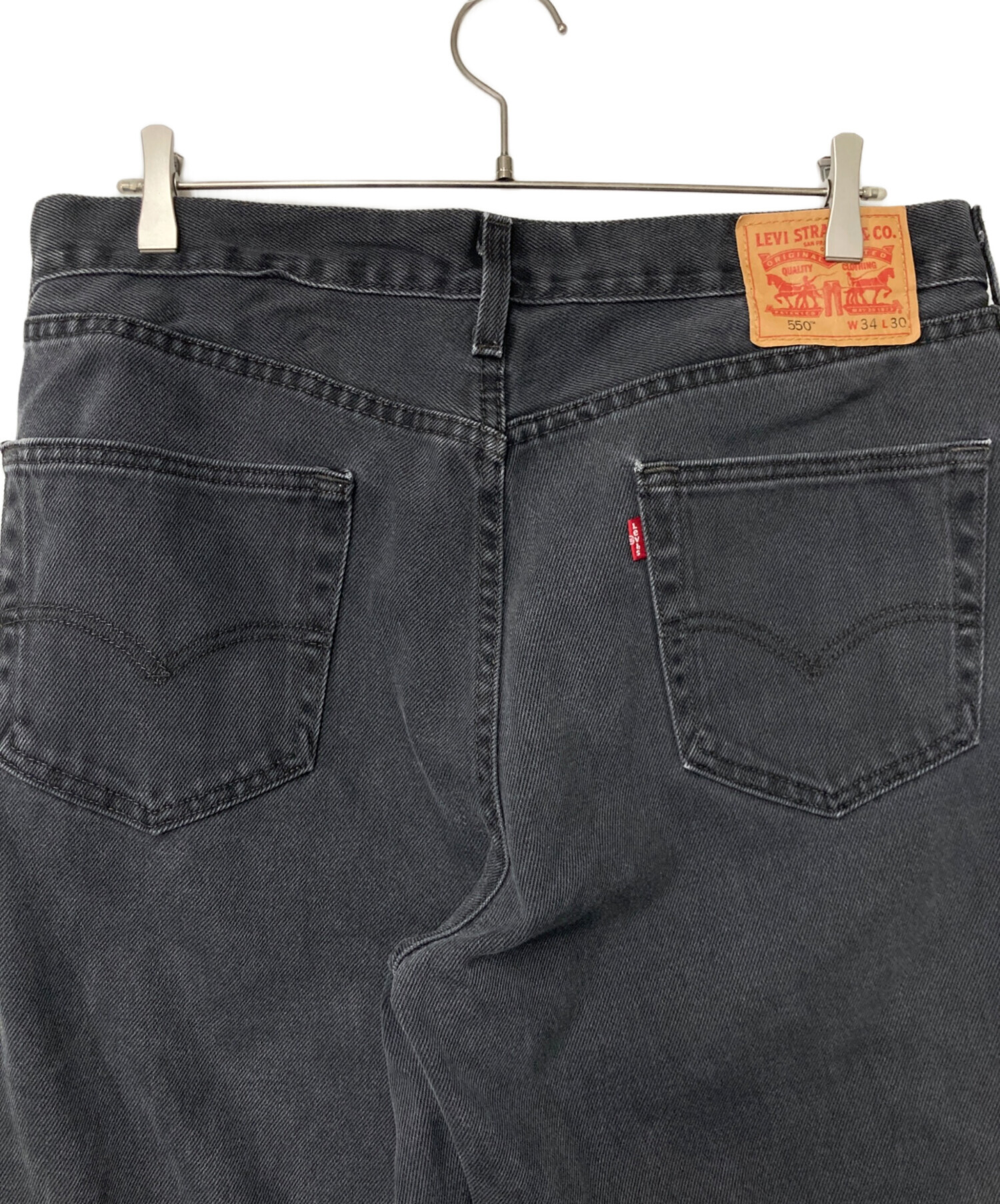 中古・古着通販】LEVI'S (リーバイス) 550 デニムパンツ ブラック