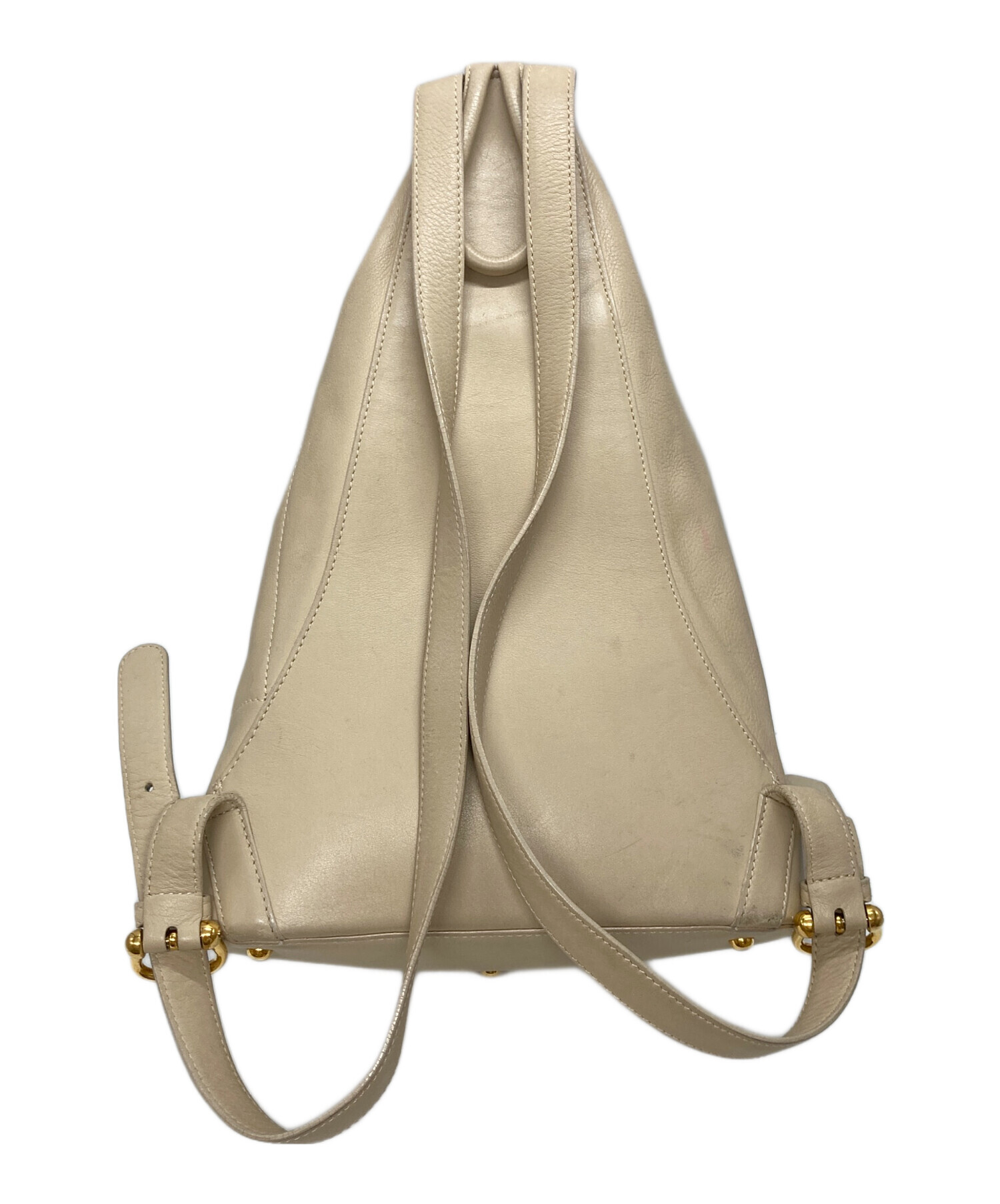 中古・古着通販】LOEWE (ロエベ) アントン レザーリュック ベージュ