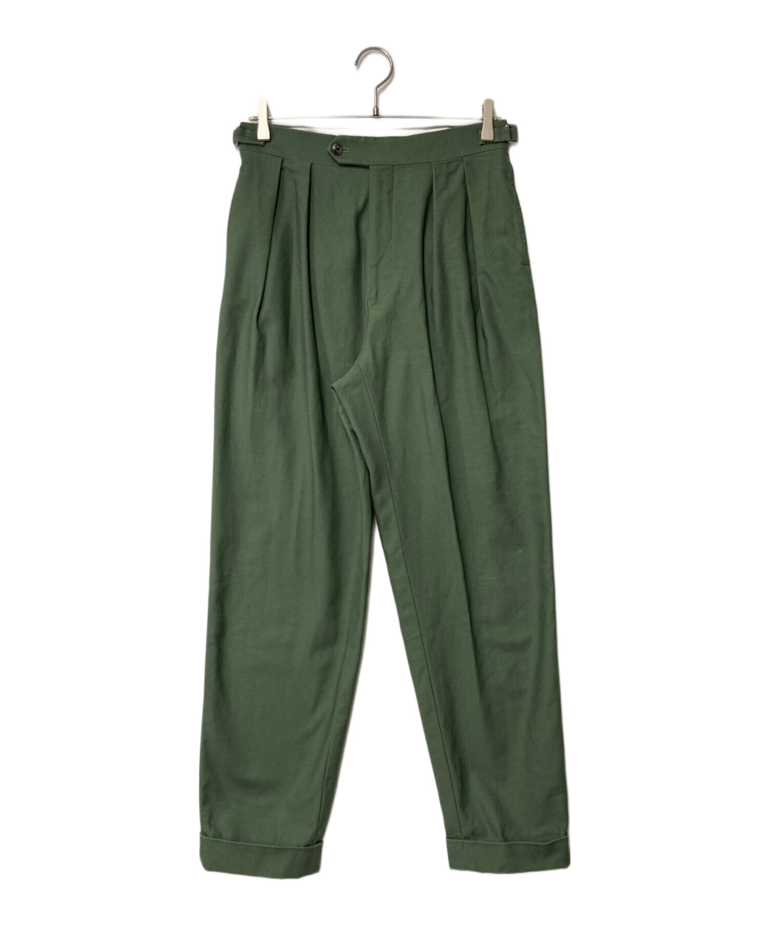 中古・古着通販】NEAT (ニート) 2タックパンツ グリーン サイズ 中古・古着通販】NEAT (ニート) 2タックパンツ グリーン サイズ