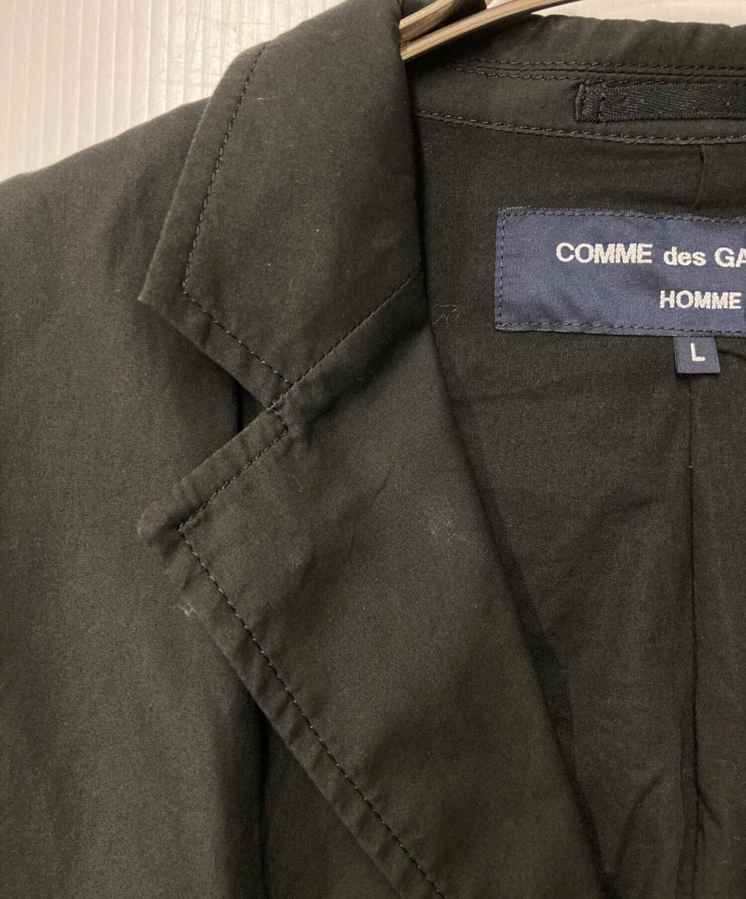 COMME des GARÇONS テーラードジャケット SS COMME des GARÇONS 柔らかい薄手ウールジャケット COMME des GARÇONS