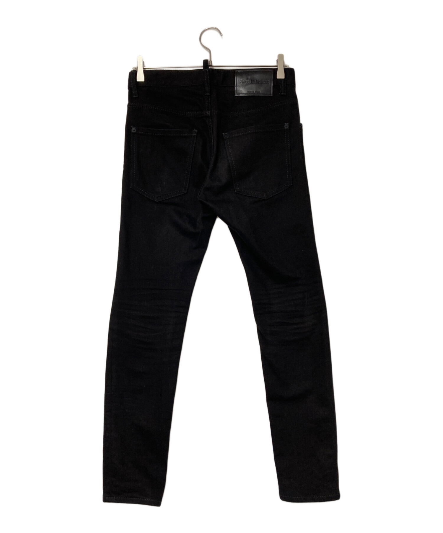 ⚫︎専用⚫︎DSQUARED2 44 イタリア製　黒　デニムストレートパンツ 中古・古着通販】DSQUARED2 (ディースクエアード) SKATER JEAN