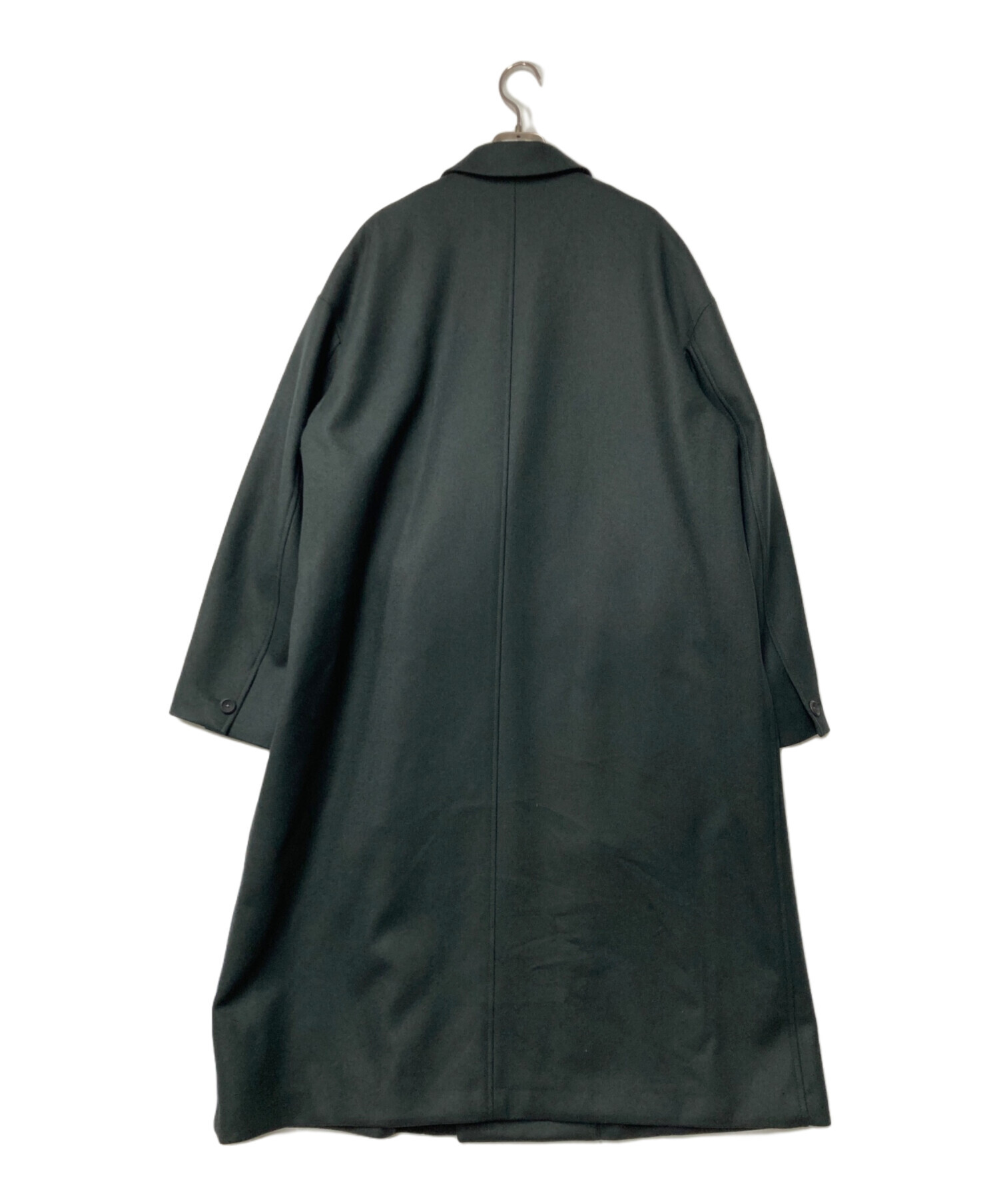 THE RERACS ザ リラクス 日本製 LOOSE CHESTERFIELD COAT ルーズチェスターフィールドコート 16SS-RECT-095L 38 BLACK ベルテッド アウター【中古】【THE RERACS】 THE RERACS ザ リラクス 日本製 LOOSE CHESTERFIELD COAT ルーズ