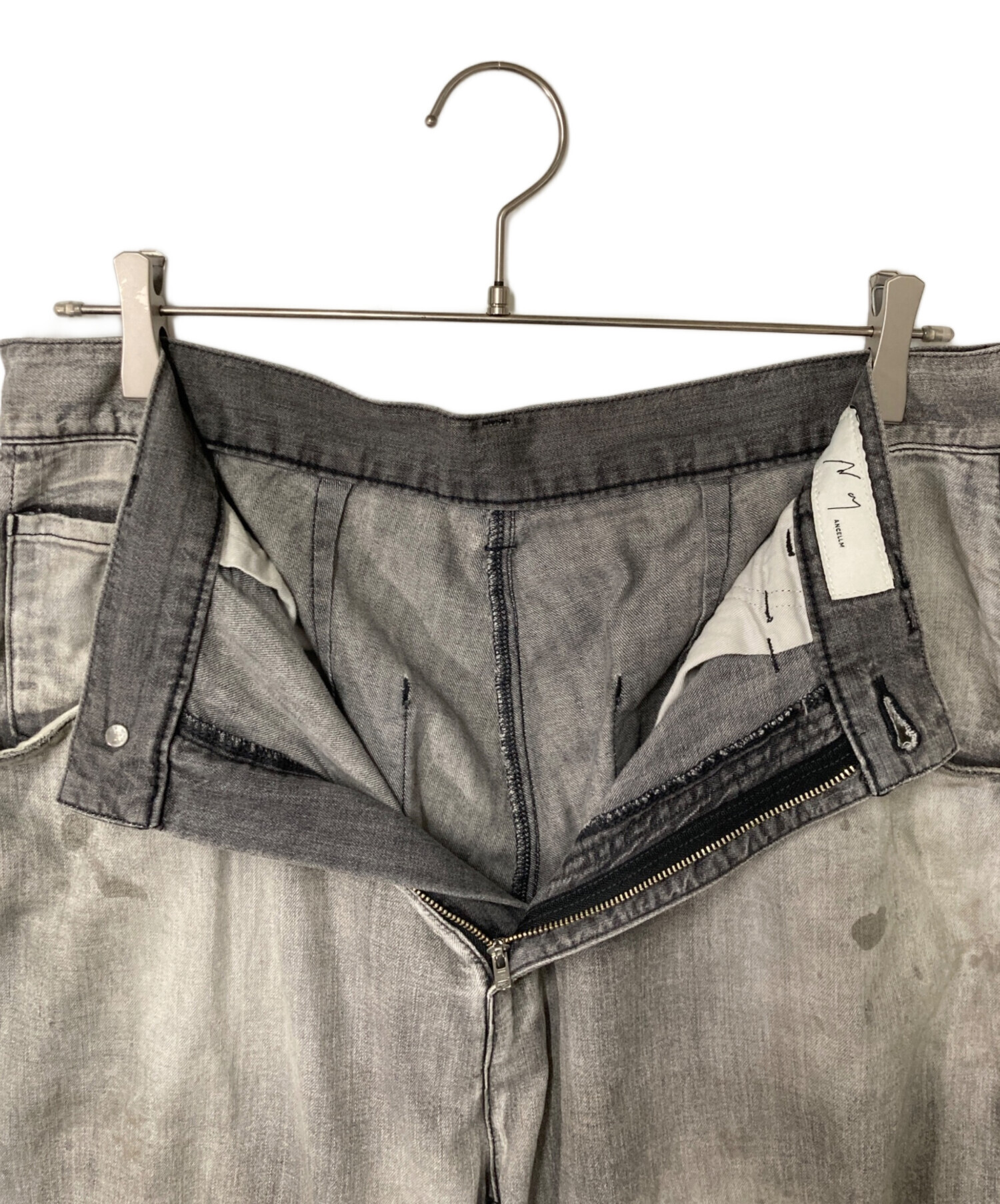 中古・古着通販】ANCELLM (アンセルム) AGING PAINTER PANTS グレー 