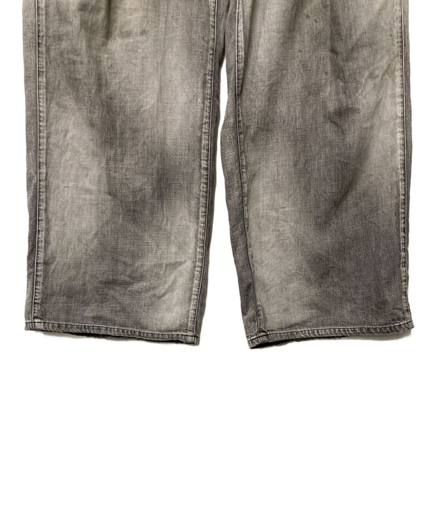 中古・古着通販】ANCELLM (アンセルム) AGING PAINTER PANTS グレー