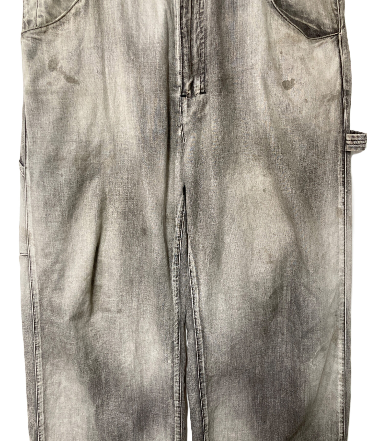 中古・古着通販】ANCELLM (アンセルム) AGING PAINTER PANTS グレー