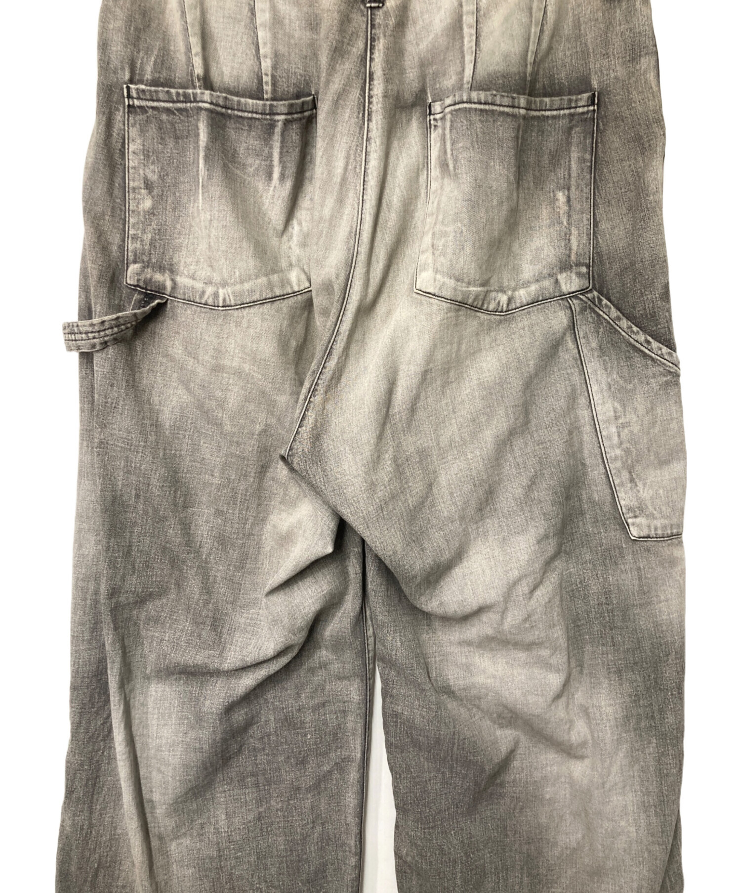 中古・古着通販】ANCELLM (アンセルム) AGING PAINTER PANTS グレー