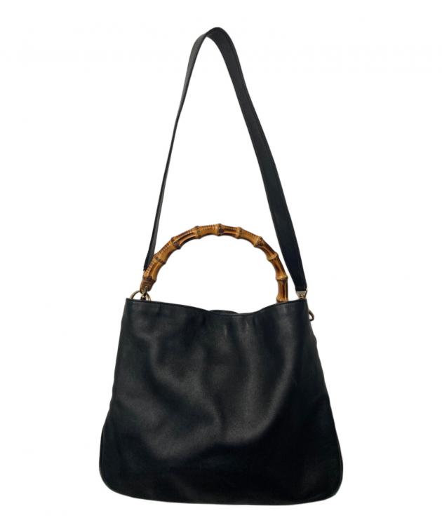 GUCCI バンブーハンドル 2wayバッグ 中古・古着通販】GUCCI (グッチ) バンブーハンドル 2WAYバッグ