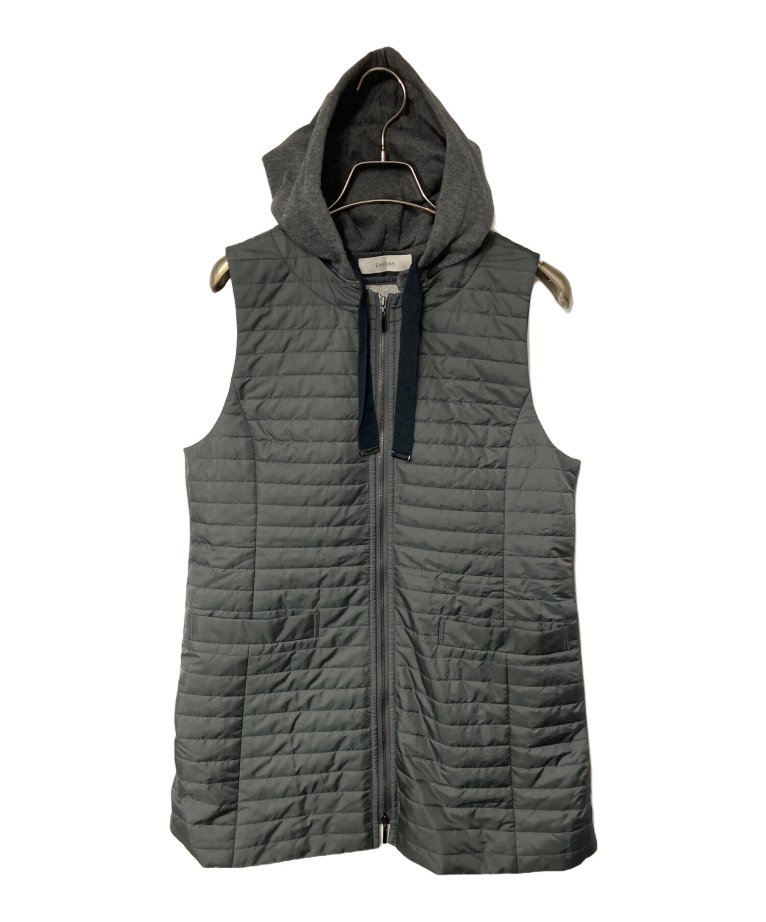 中古・古着通販】LEILIAN (レリアン) フーデット キルティングベスト