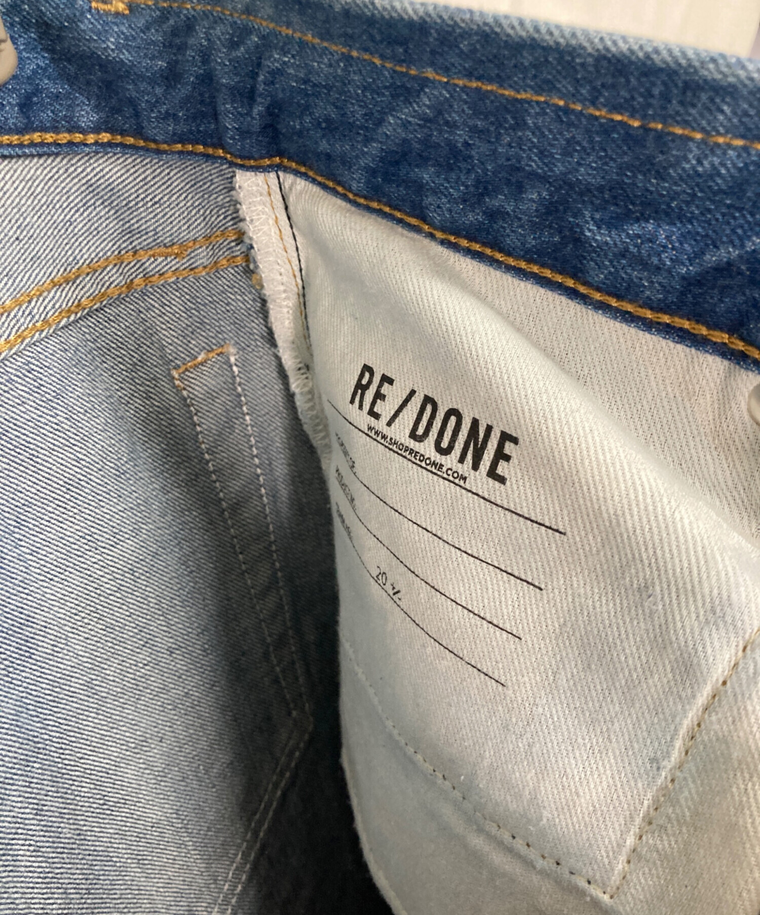 中古・古着通販】RE/DONE (リダン) ラインストーンデニムパンツ