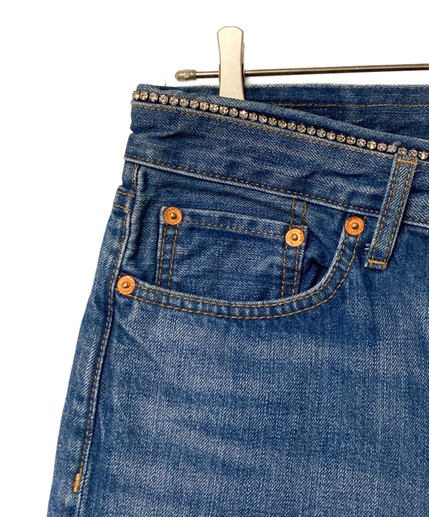 訳あり破損ありRE/DONE ストレートデニム 27 RE/DONE - RE/DONE リダン デニムパンツ S 青 【古着】【中古】【送料