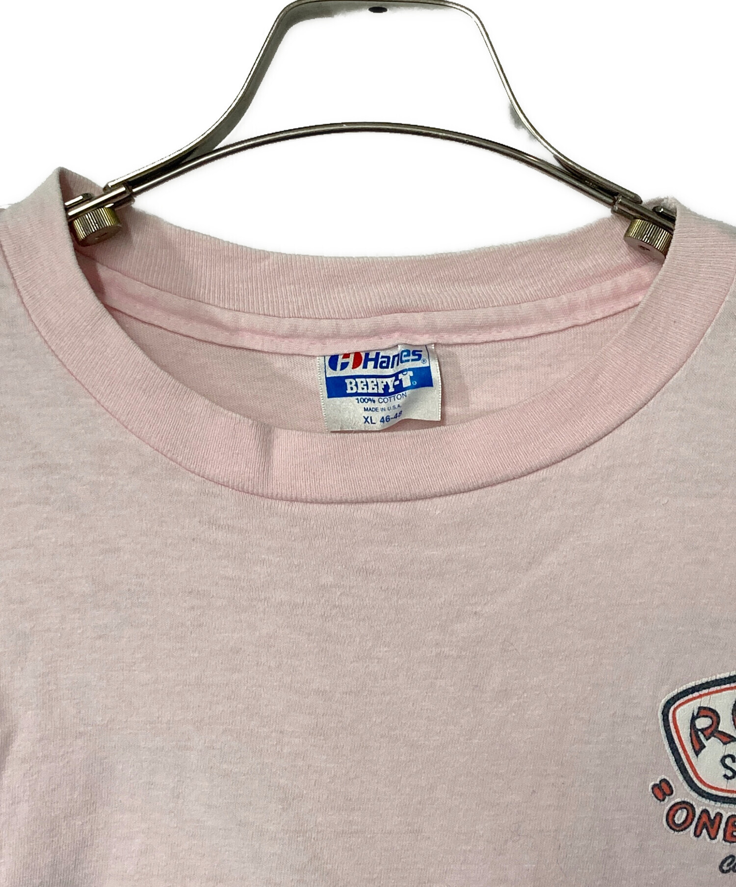 中古・古着通販】RON JON (ロンジョン) Hanes プリントTシャツ ピンク 