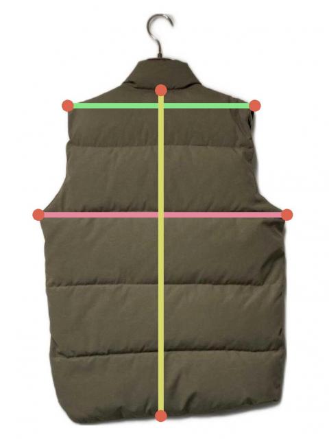 中古・古着通販】CANADA GOOSE (カナダグース) ダウンベスト カーキ