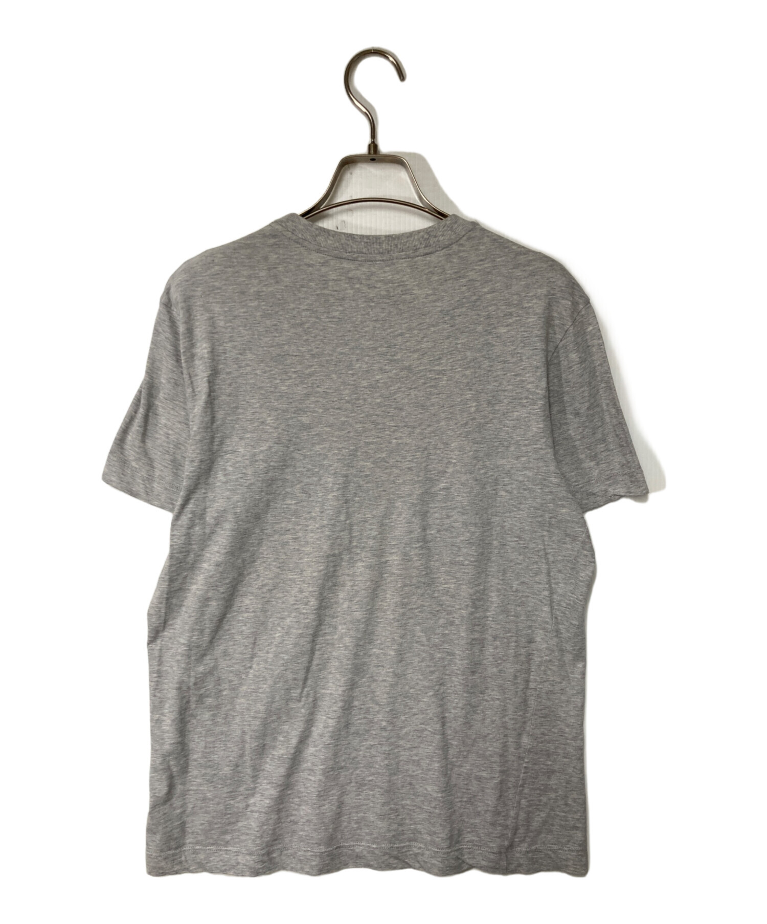 【栄】【1円】ルイヴィトン ロゴマーク Tシャツ コットン グレー ワンポイント LV M 半袖 アパレル 男 服