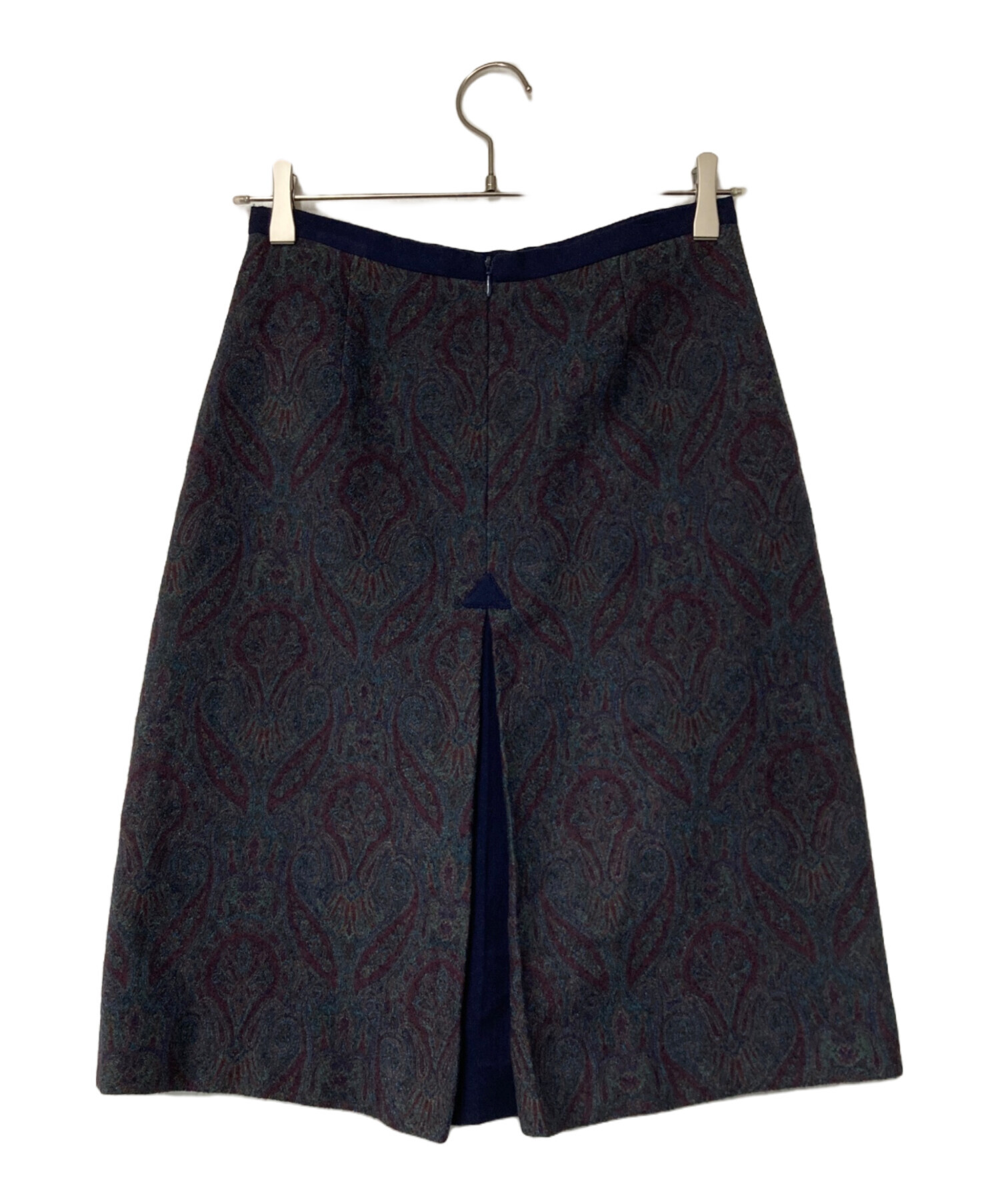 中古・古着通販】ETRO (エトロ) ウールシルクペイズリー柄スカート