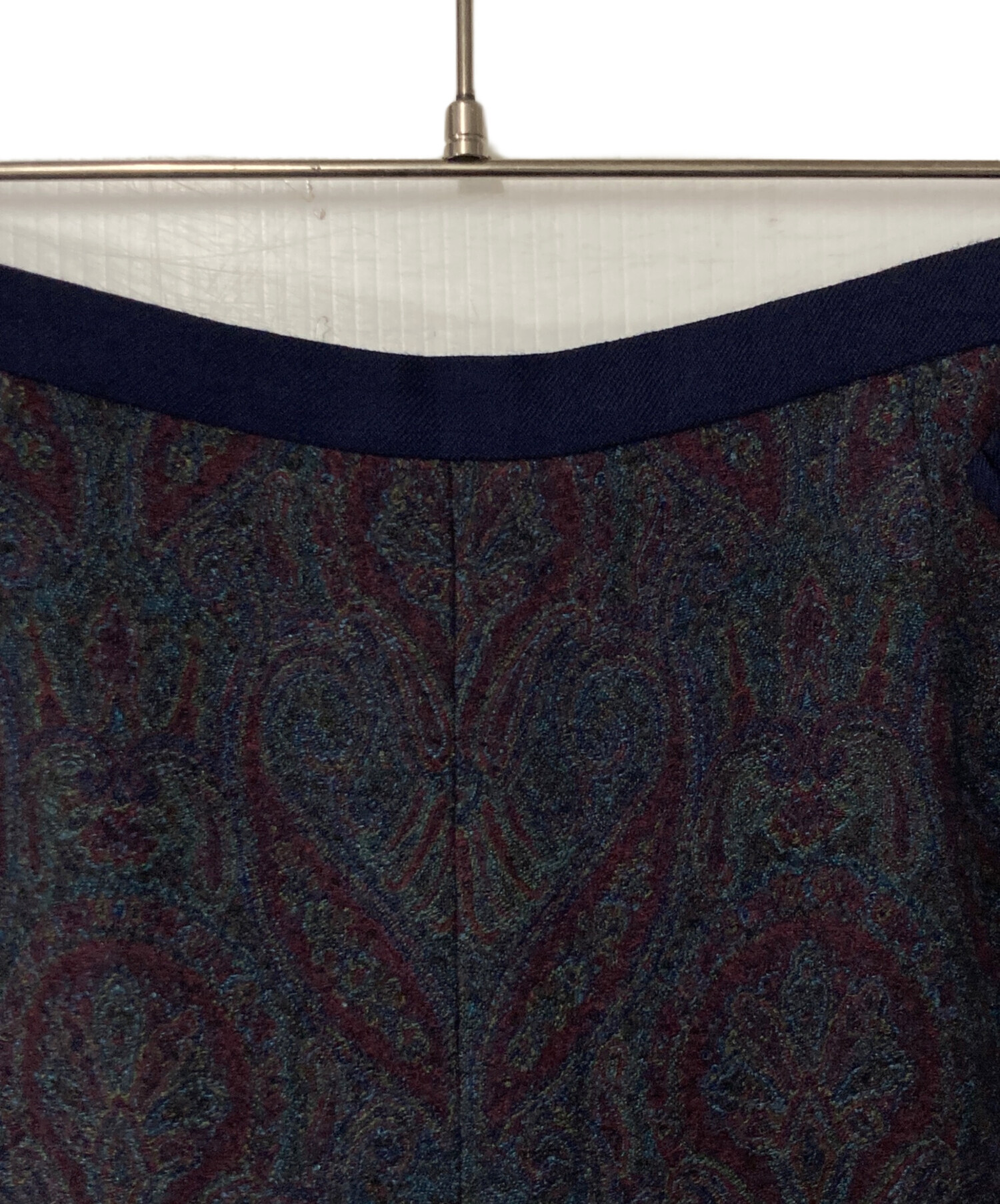 中古・古着通販】ETRO (エトロ) ウールシルクペイズリー柄スカート