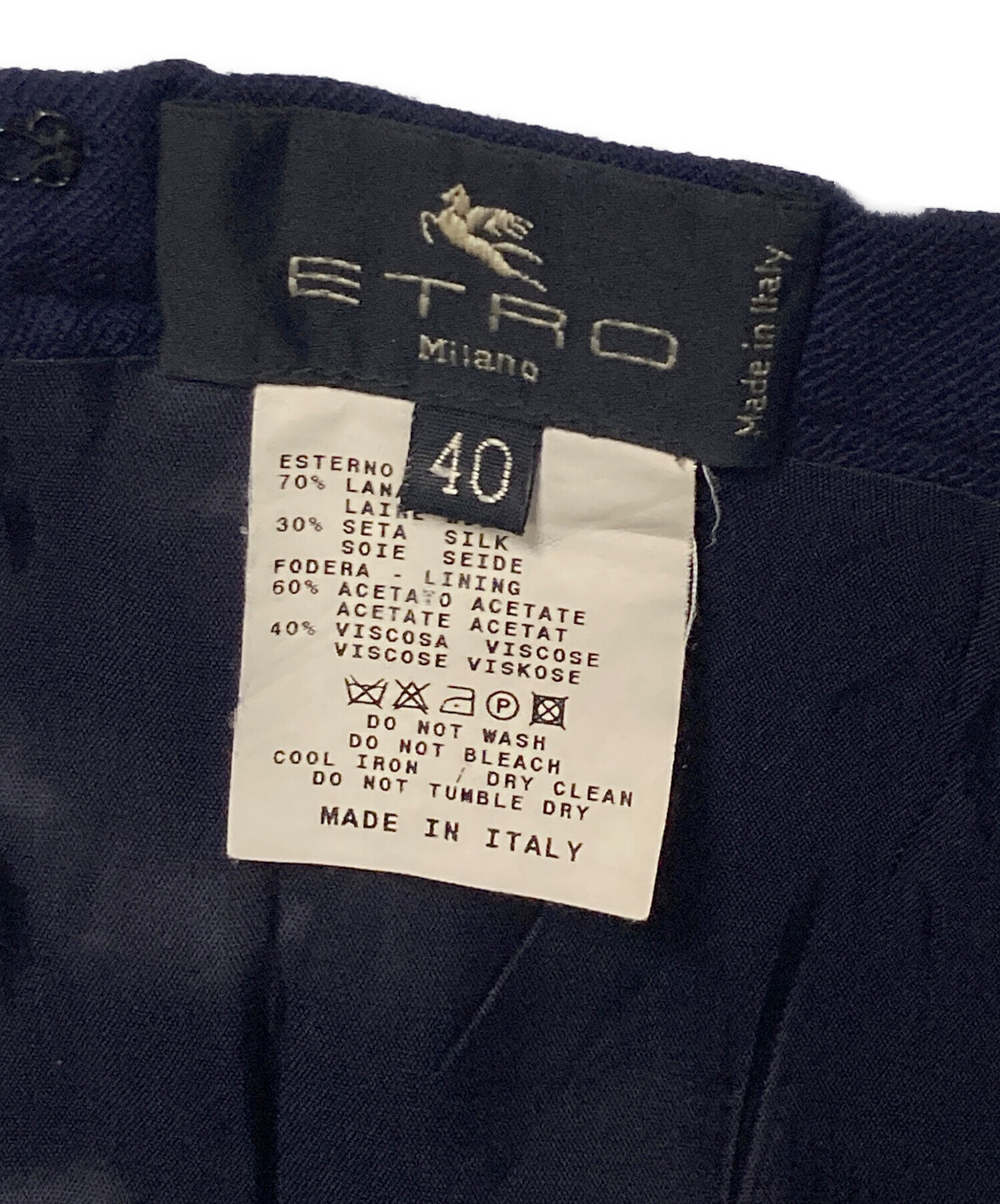 中古・古着通販】ETRO (エトロ) ウールシルクペイズリー柄 中古・古着通販】ETRO (エトロ) ウールシルクペイズリー柄
