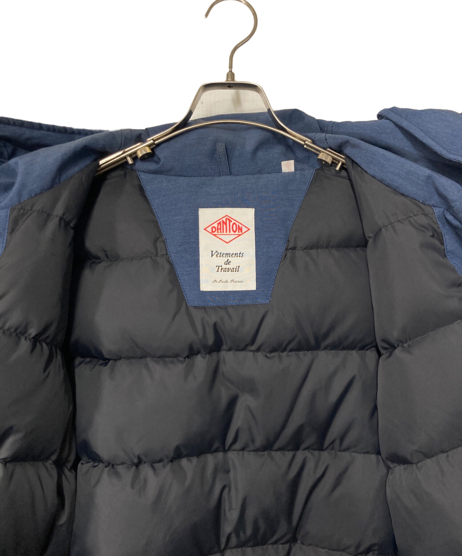 DANTON フーデッドジャケット サイズ38 　ネイビー　S25新品未使用 中古・古着通販】DANTON (ダントン) フーデッドダウンジャケット