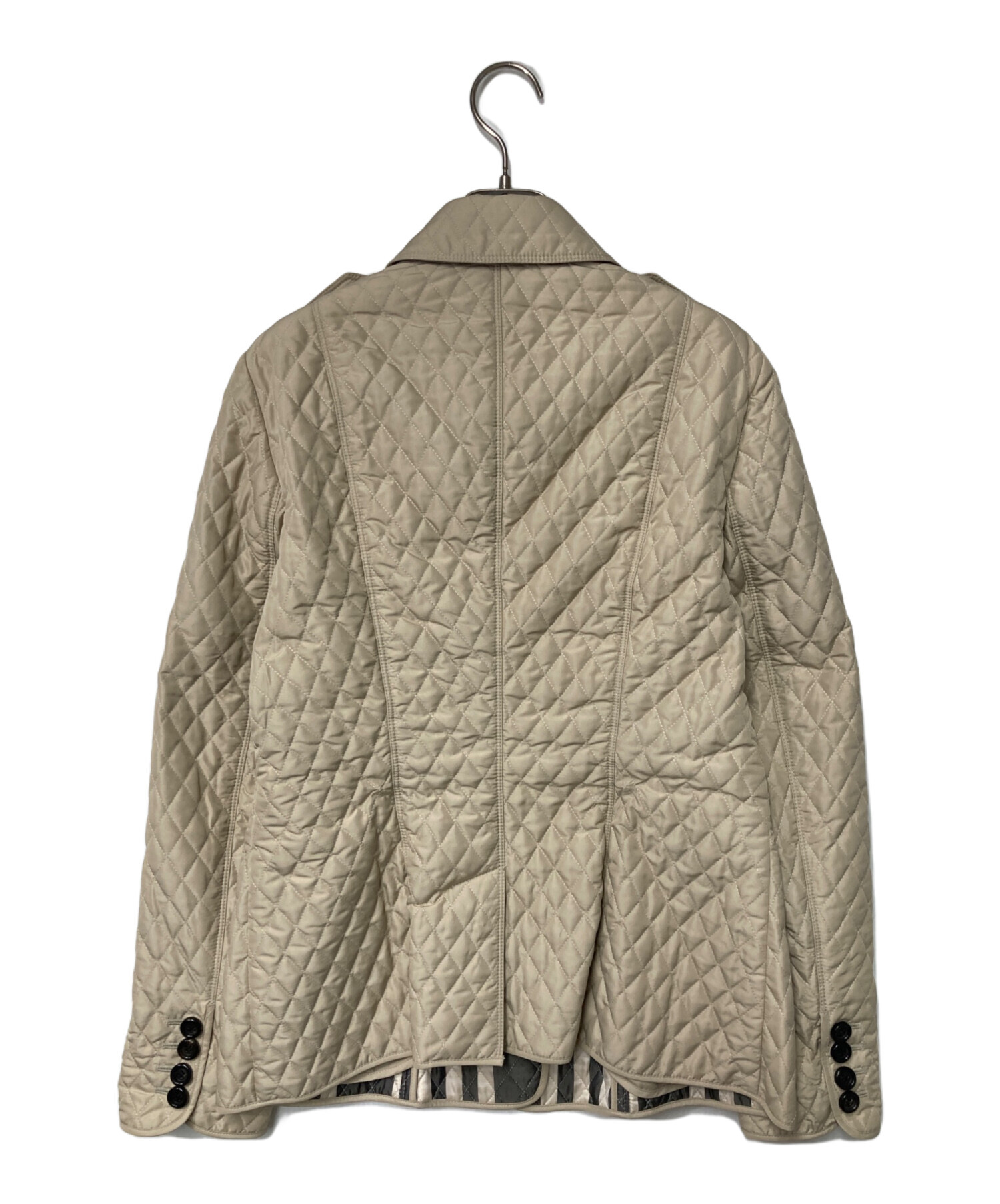 【中古】バーバリー ロンドン BURBERRY LONDON キルティングジャケット 中綿ジャケット ベージュ レディース 中古・古着通販】BURBERRY LONDON (バーバリーロンドン) キルティング