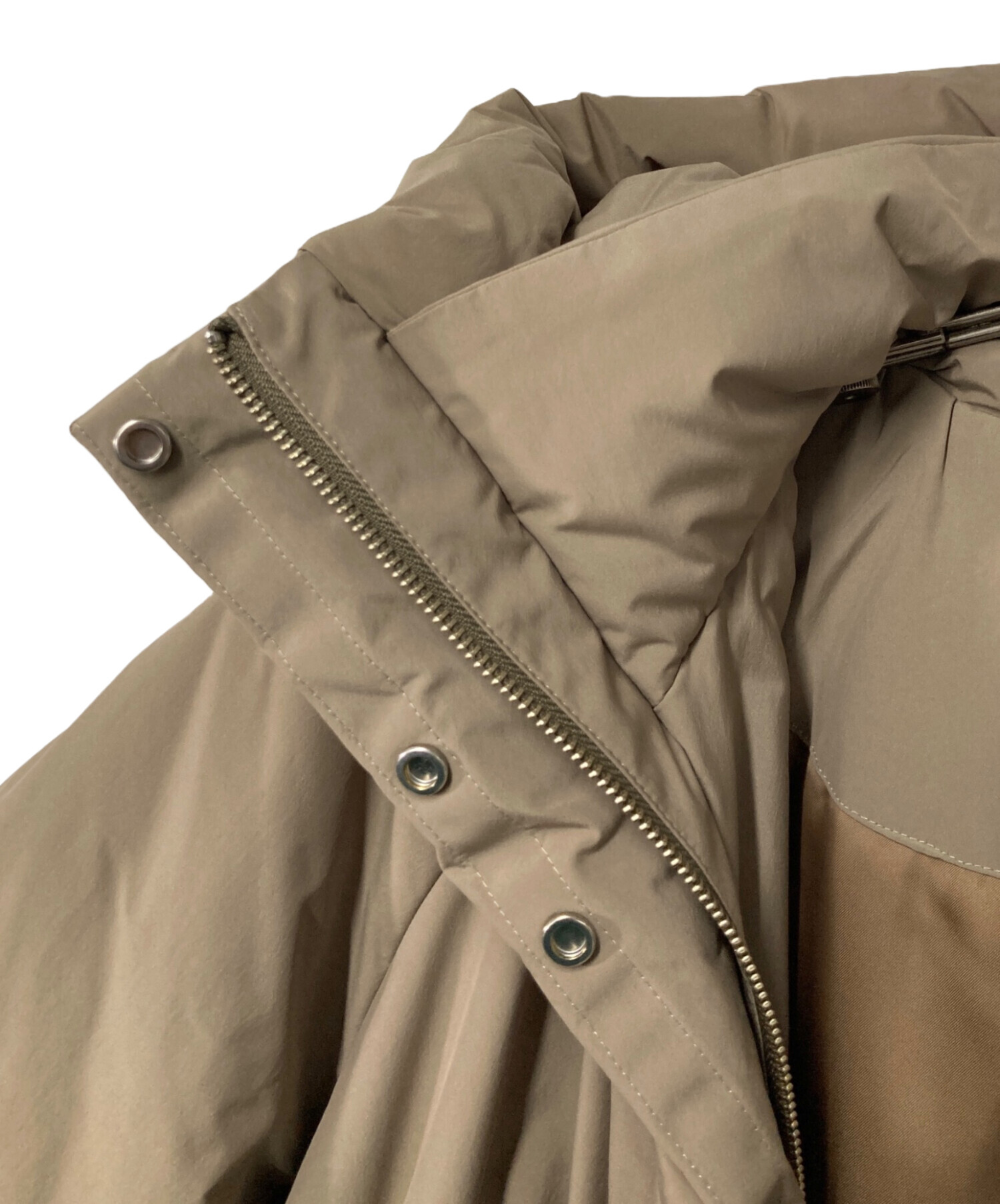 clane BALLON HOODIE LONG DOWN COAT ベージュ セール】BALLOON HOODIE LONG DOWN COAT（ダウンジャケット/コート