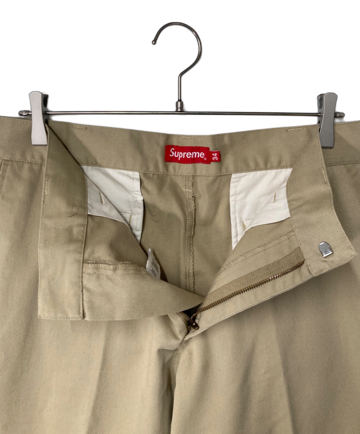 中古・古着通販】Supreme (シュプリーム) ワークパンツ ベージュ