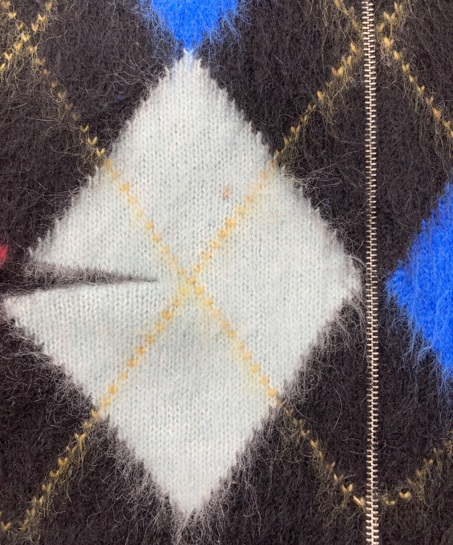 中古・古着通販】SUPREME (シュプリーム) 24SS Brushed Argyle Zip Up