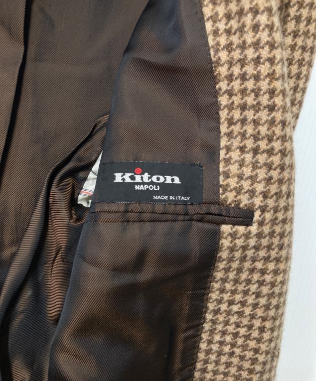 中古・古着通販】kiton (キートン) カシミヤ ハウンドトゥース