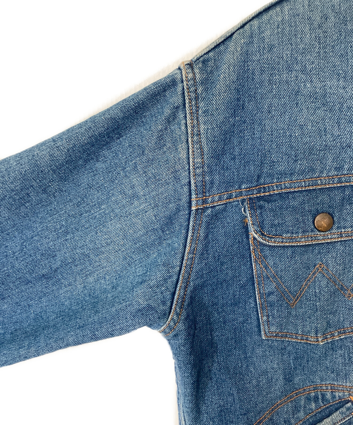 中古・古着通販】Wrangler (ラングラー) ブランケットデニムジャケット