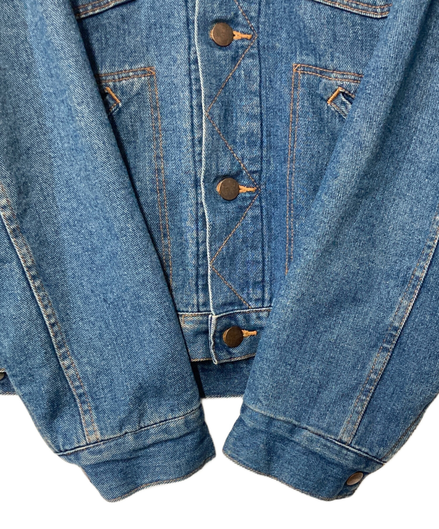 中古・古着通販】Wrangler (ラングラー) ブランケットデニムジャケット