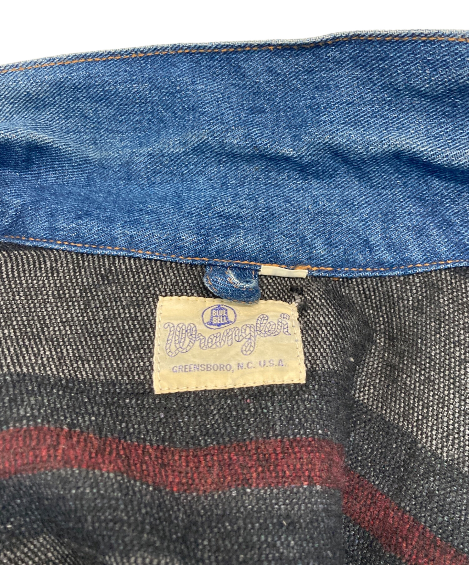 中古・古着通販】Wrangler (ラングラー) ブランケットデニムジャケット