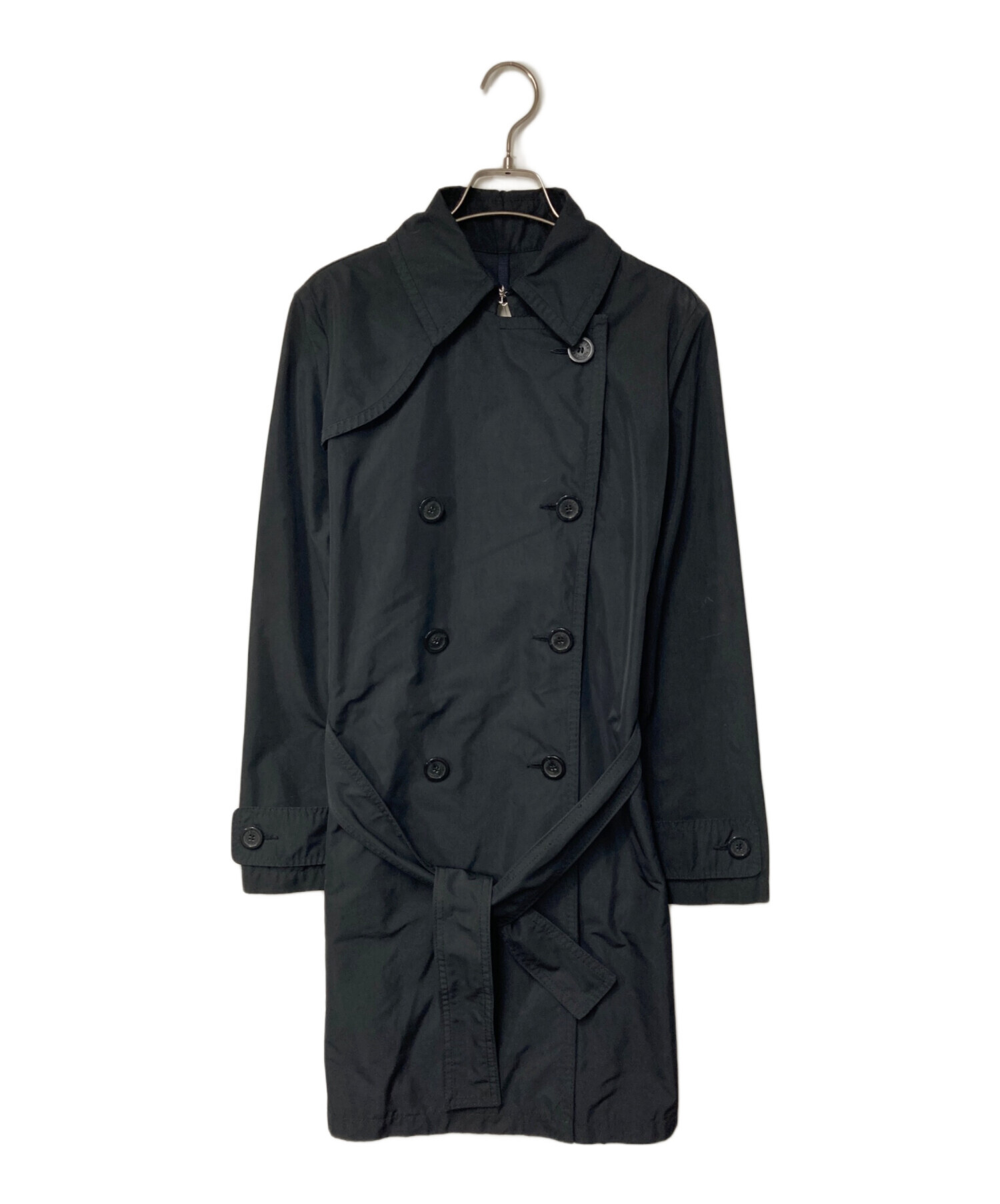 中古・古着通販】MONCLER (モンクレール) トレンチコート ブラック