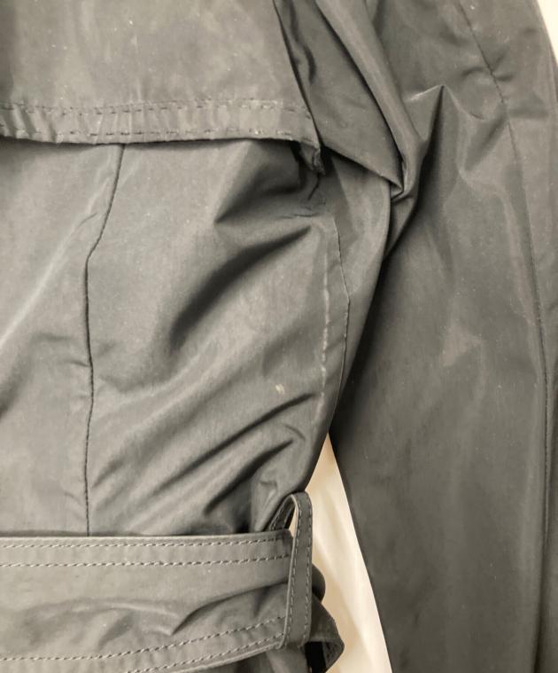 中古・古着通販】MONCLER (モンクレール) トレンチコート ブラック