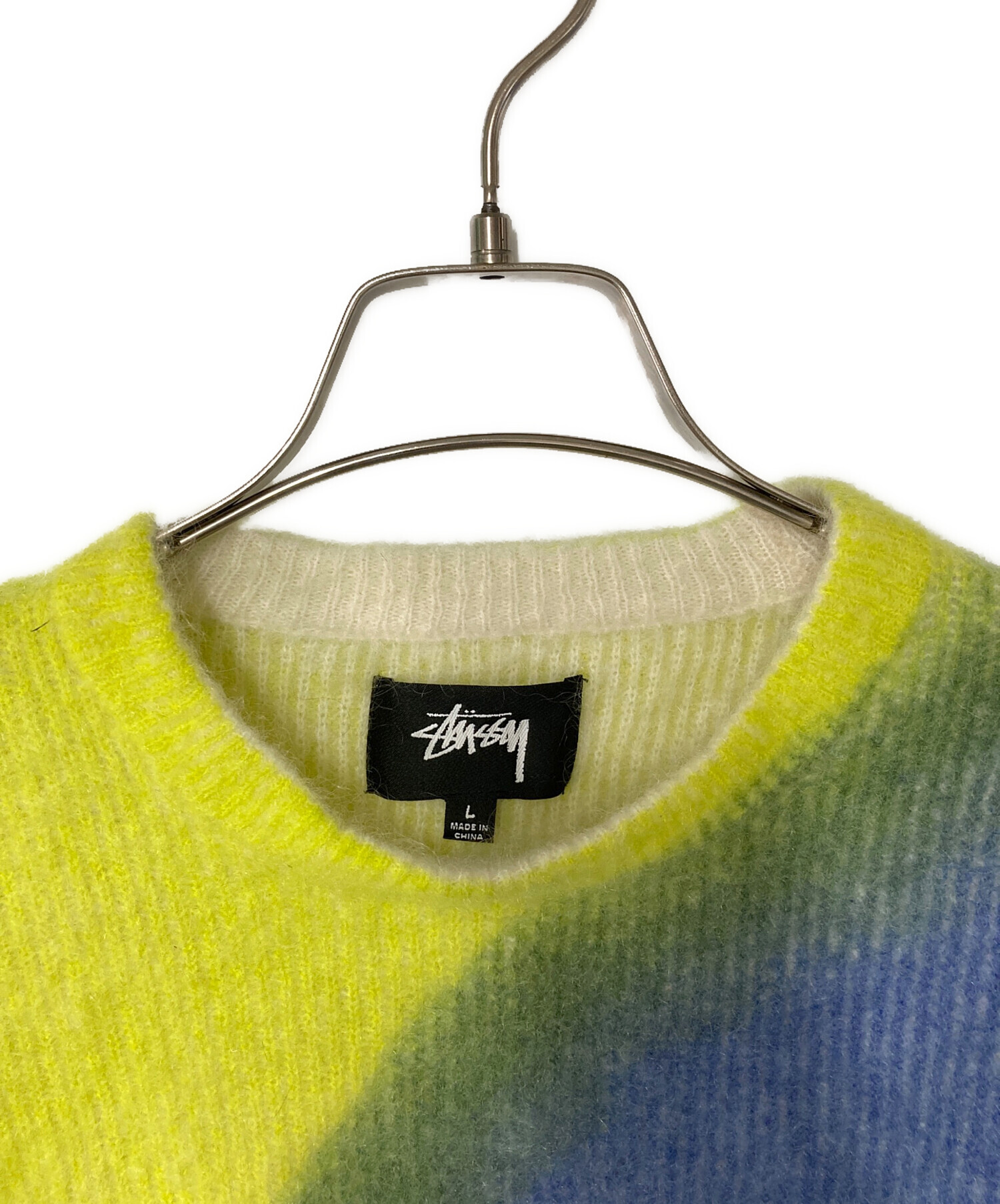 中古・古着通販】stussy (ステューシー) Brushed Dot Sweater イエロー 
